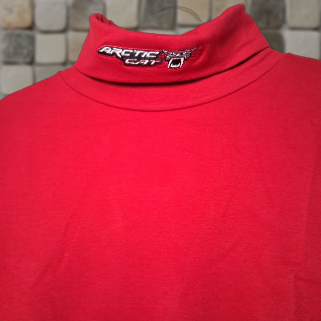 Vintage VINTAGE Arctic Cat Turtleneck Shirt Men M Red Logo Snowmobile ATV USA Size US M / EU 48-50 / 2 - 1 Thumbnail