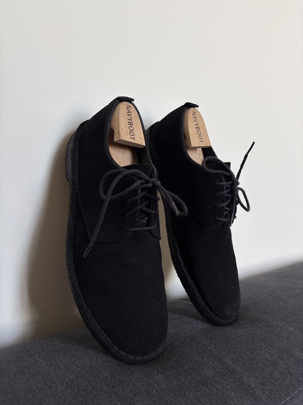 Clarks Clarks Suede Black Desert Shoes Size US 10.5 / EU 43-44 - 10 Thumbnail