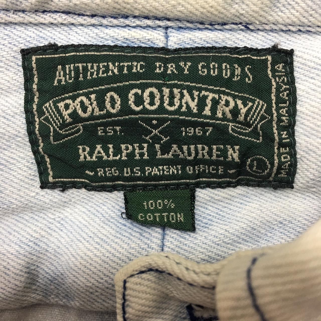 Vintage Vtg POLO COUNTRY USA Ralph Lauren Denim Jeans Jacket Size US M / EU 48-50 / 2 - 3 Thumbnail