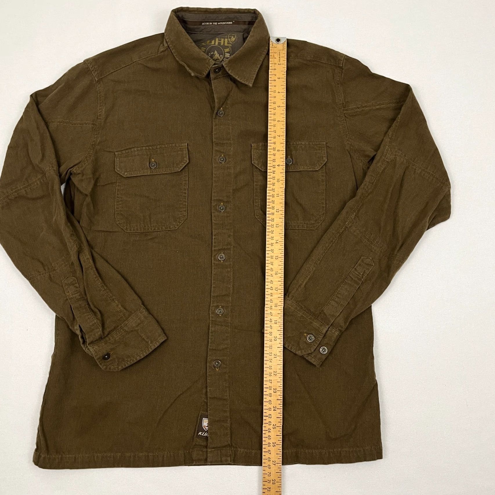 Vintage Kuhl Shirt Mens Medium Brown Cotton Wool Blend Flannel Hiking Gorpcore Size US M / EU 48-50 / 2 - 3 Thumbnail