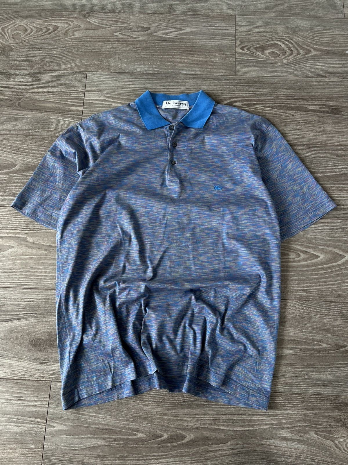 Burberry × Vintage Vintage Burberrys of London Straight Multicolour Polo Size US L / EU 52-54 / 3 - 7 Thumbnail