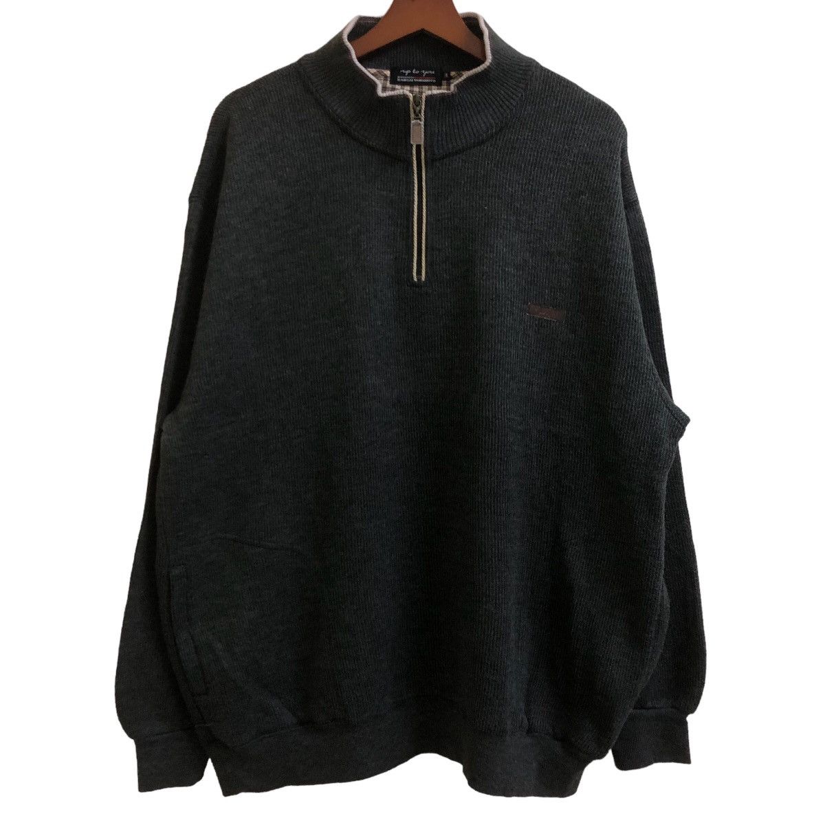 Up To You By Kansai Yamamoto half Zip Sweater