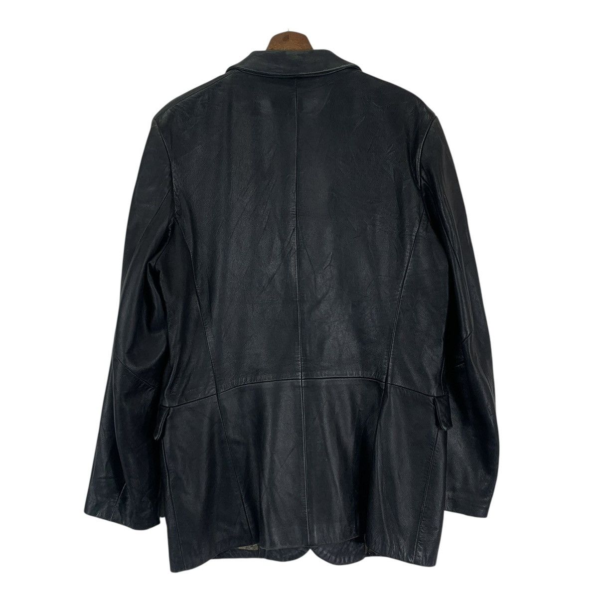 Emporio Armani 🔥🔥EMPORIO ARMANI COLLECTION LEATHER JACKET Size US M / EU 48-50 / 2 - 8 Thumbnail