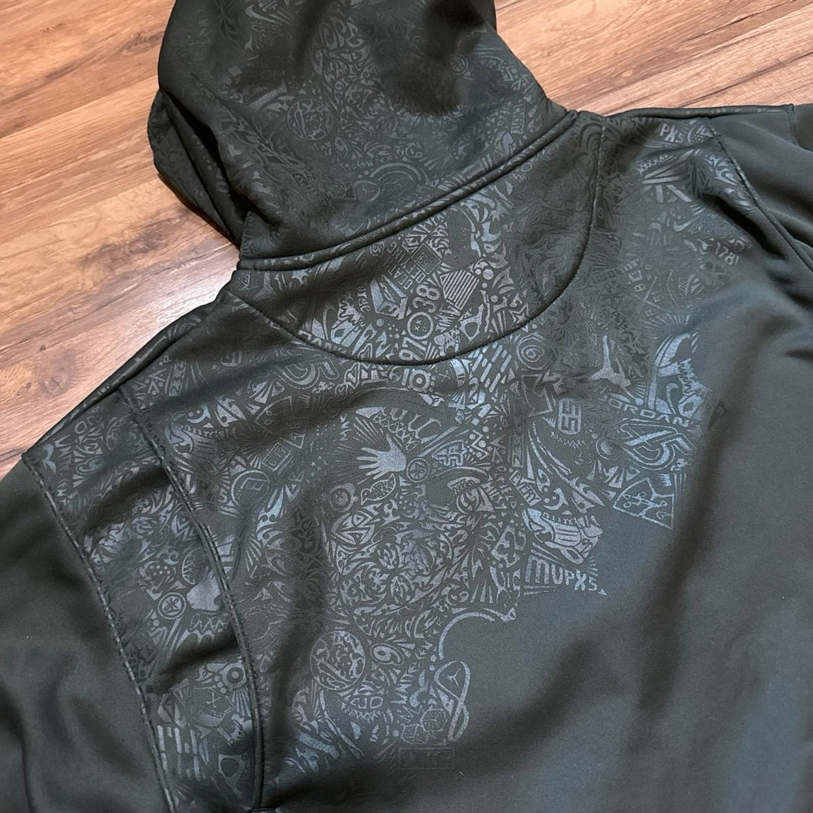 Jordan Brand 2008 Air Jordan Olive Green Zip Up Hoodie Sweatshirt Size US XXL / EU 58 / 5 - 10 Thumbnail