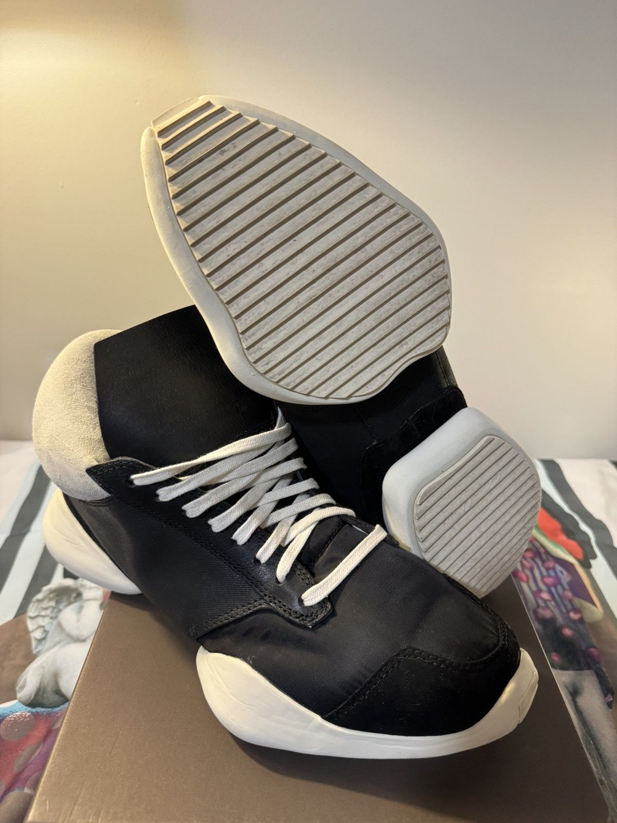 Adidas RICK OWENS X Adidas Tech RUNNER Size US 9.5 / EU 42-43 - 12 Thumbnail