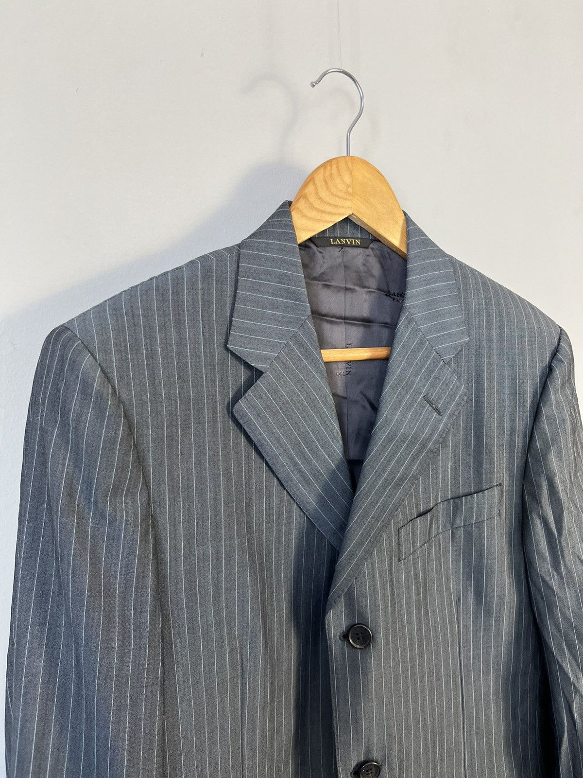 Lanvin × Vintage Lanvin Vintage Luxury Classic Striped Blazer Jacket Italy Size 38R - 2 Thumbnail
