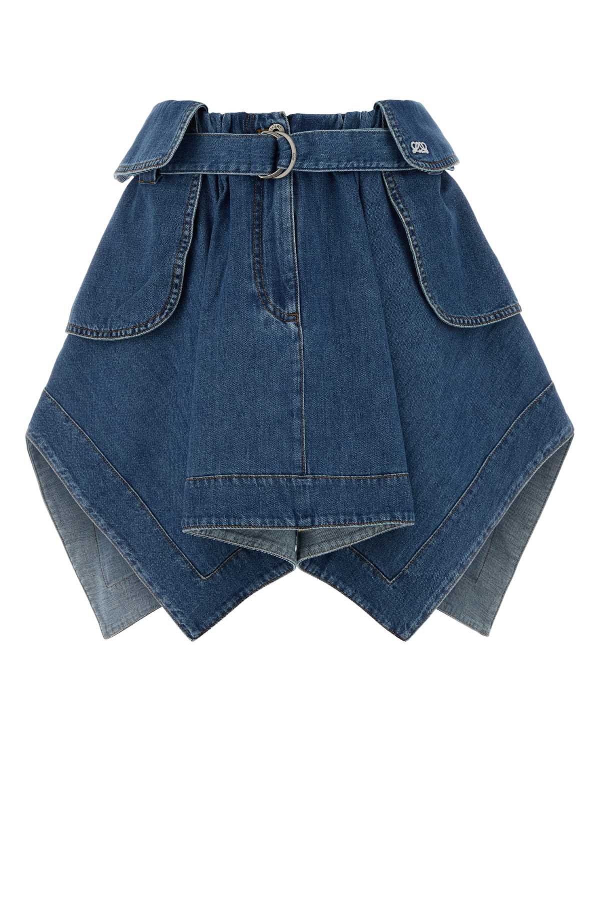 Loewe Denim Skirt Size 30" / US 8 / IT 44 - 1 Thumbnail