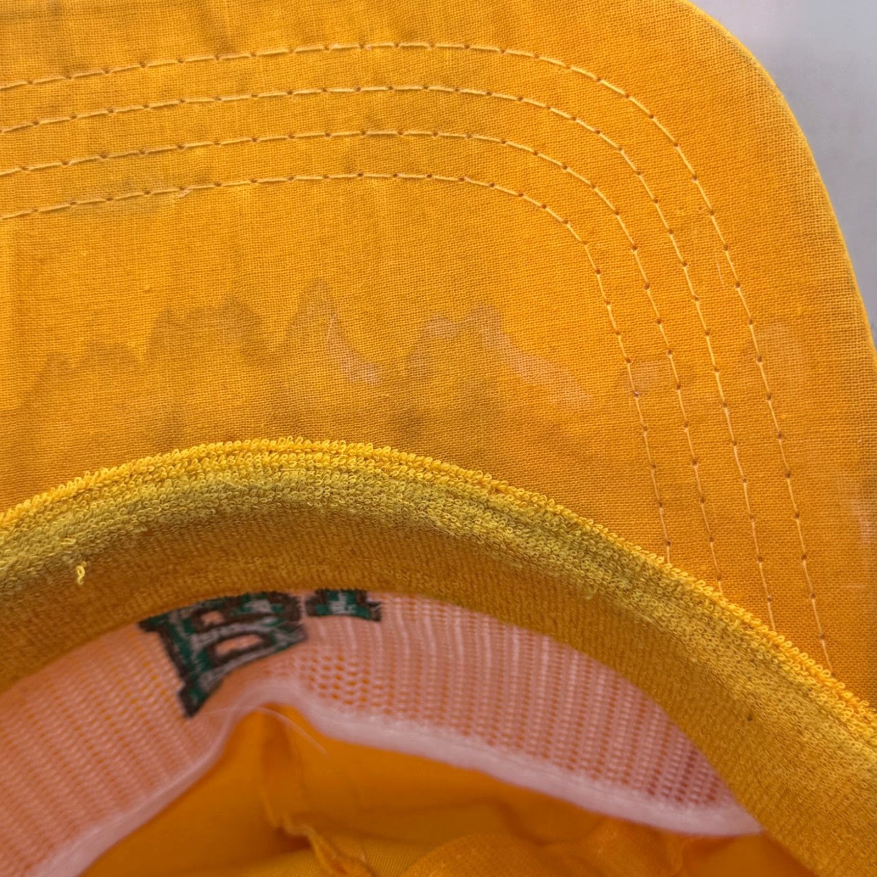 Roper VINTAGE Baylor University Yellow Roper Snapback Hat College Cap Sportcap Men Adjustable Canvas Cotton Breathable Lightweight 90s Logo Stained Bill Size ONE SIZE - 5 Thumbnail