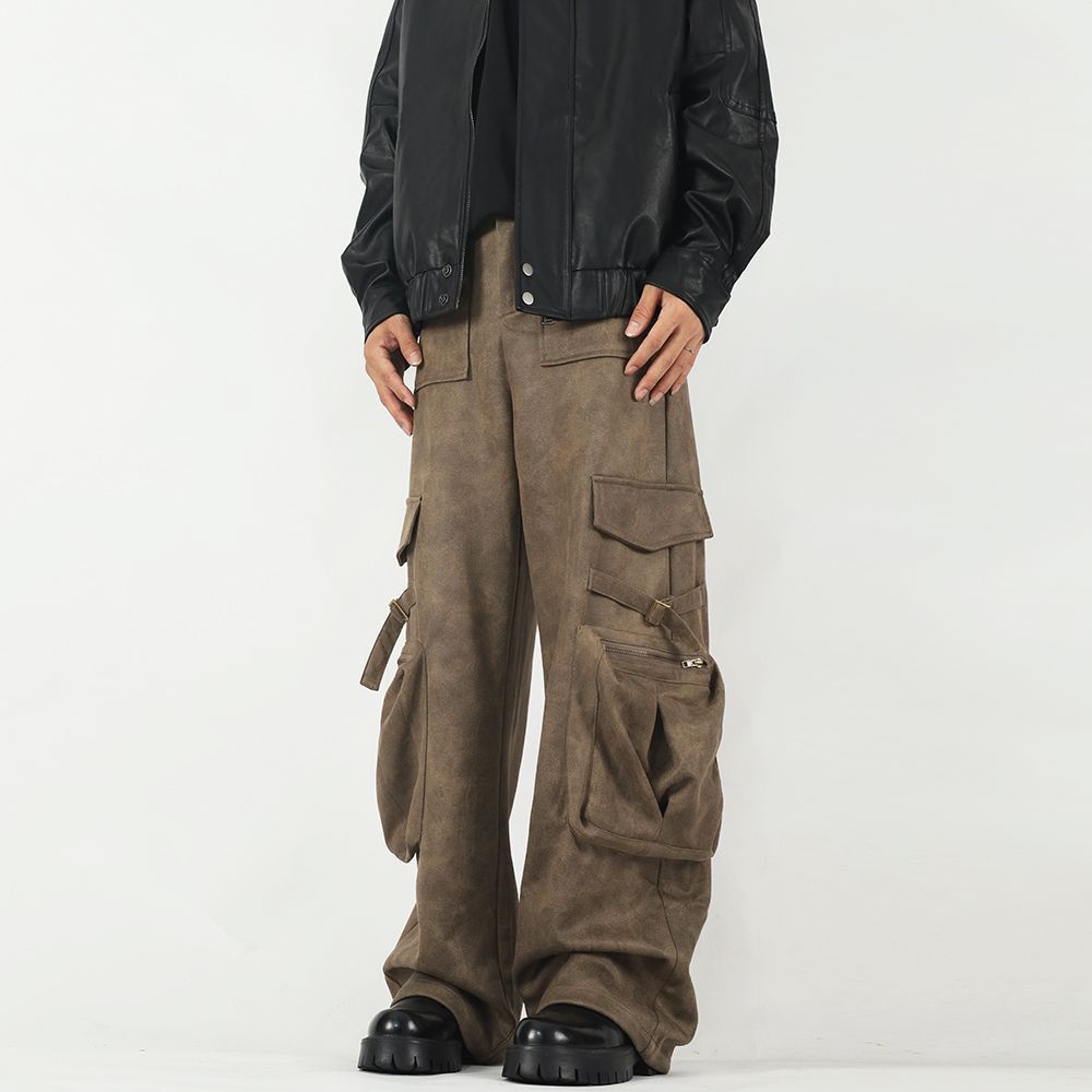 Japanese Brand × Jean America Street Straight Tube Retro Work Casual Pants Size US 29 - 2 Thumbnail