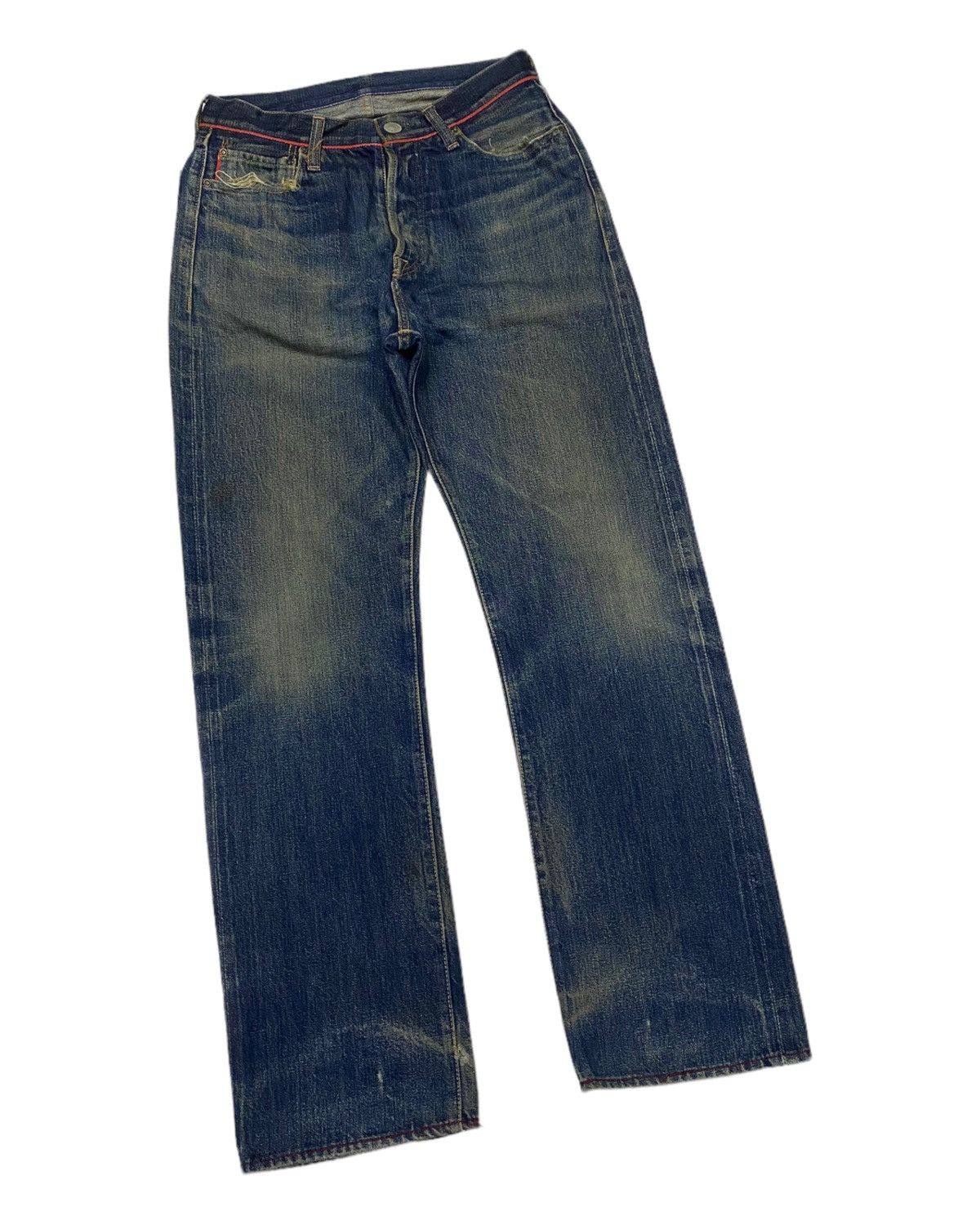 Kapital × Kapital Kountry 🇯🇵 KAPITAL🔥LEGS SELVEDGE DISTRESSED DENIM JEANS JAPAN Size US 28 / EU 44 - 8 Thumbnail
