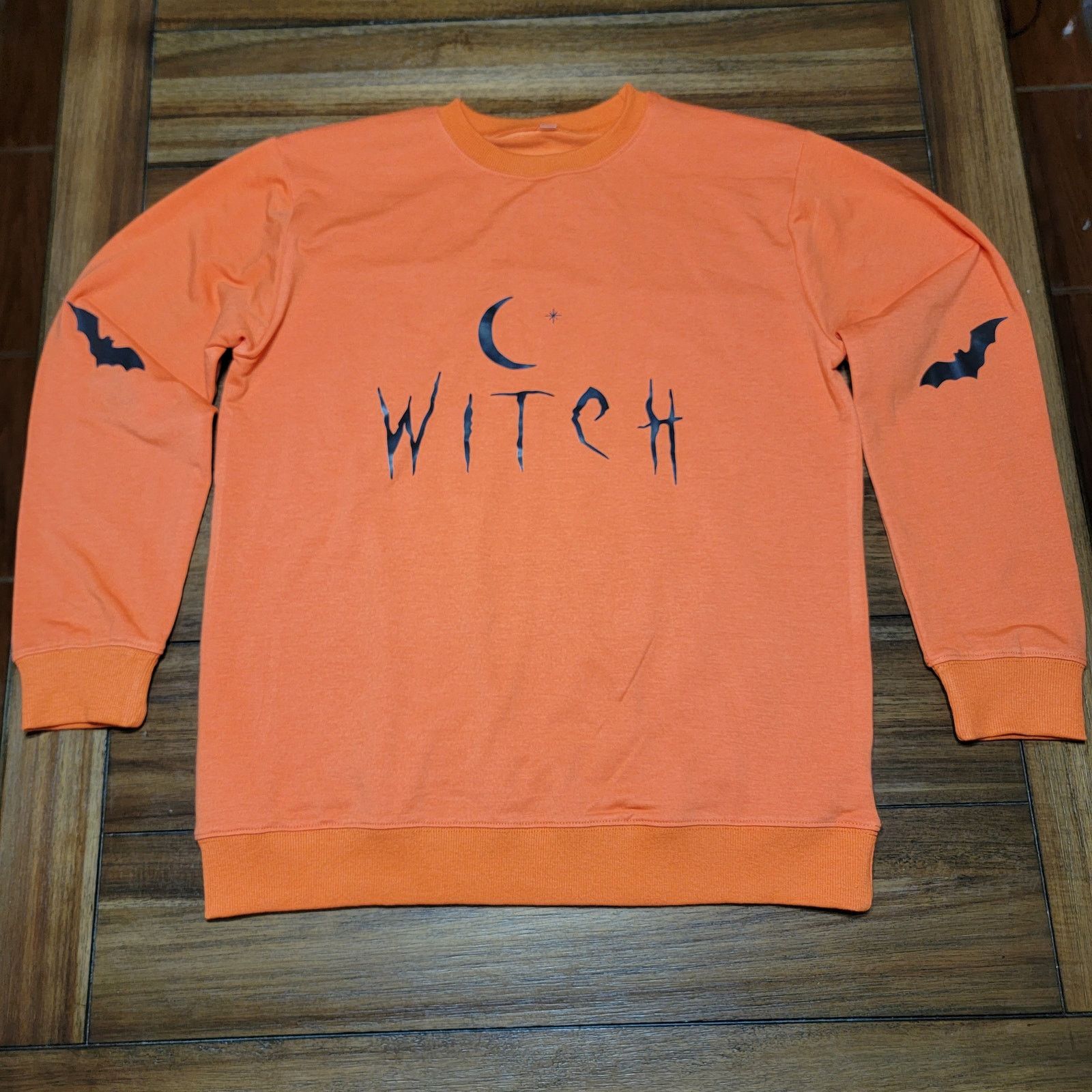Other Unbranded Witch LS Orange Sweatshirt - Size Medium Size M / US 6-8 / IT 42-44 - 2 Thumbnail