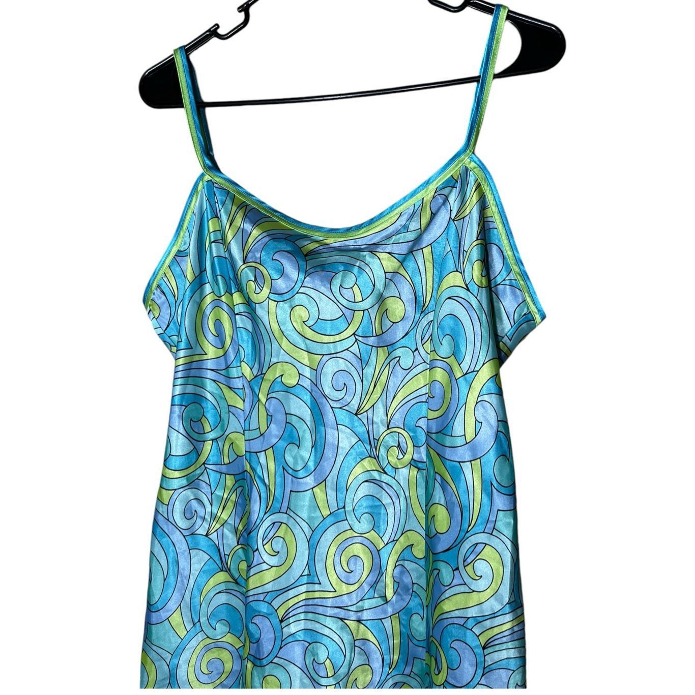 Other Vintage Delicates Groovy Retro Print Slip Dress Size M Size M / US 6-8 / IT 42-44 - 2 Thumbnail