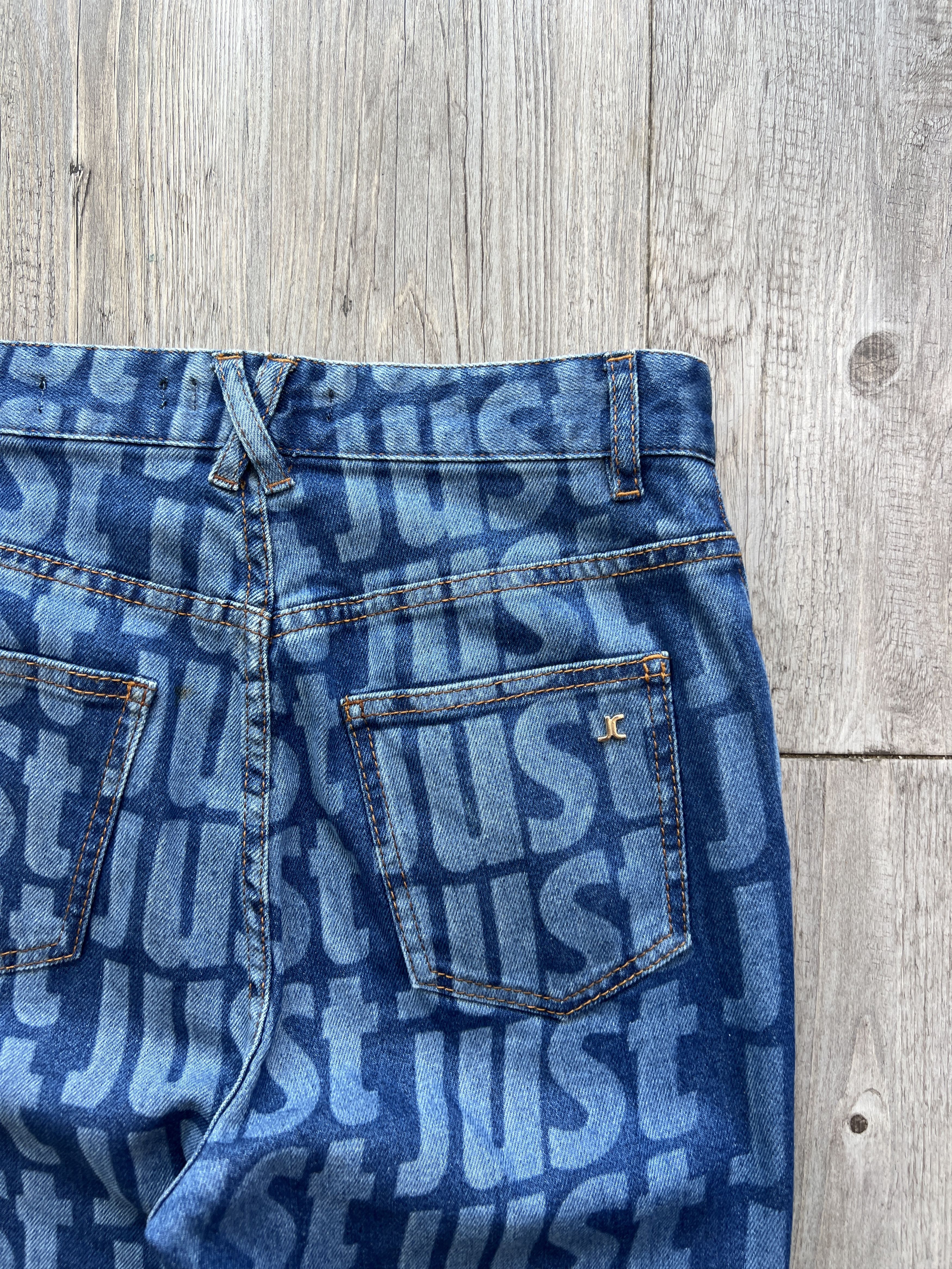 Just Cavalli Just Cavalli Spell Out Laser Jeans Size 28" / US 6 / IT 42 - 5 Thumbnail