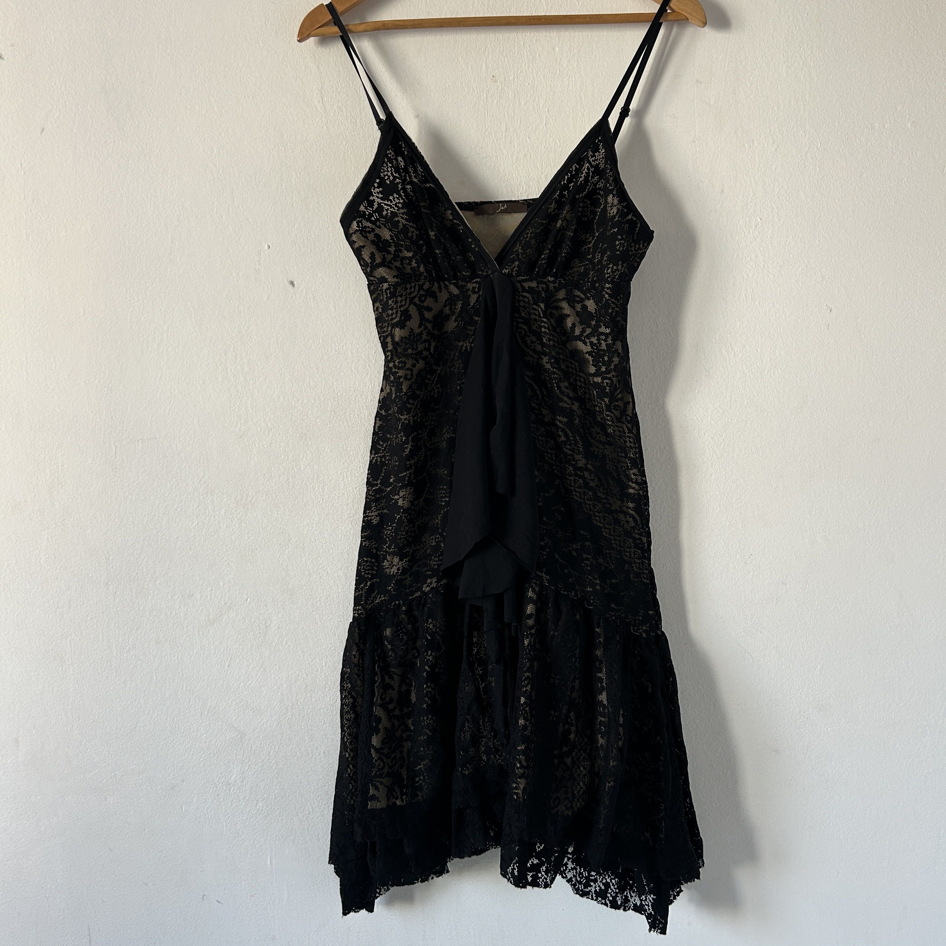 Vintage Vintage y2k black lace slip dress Size M / US 6-8 / IT 42-44 - 7 Thumbnail