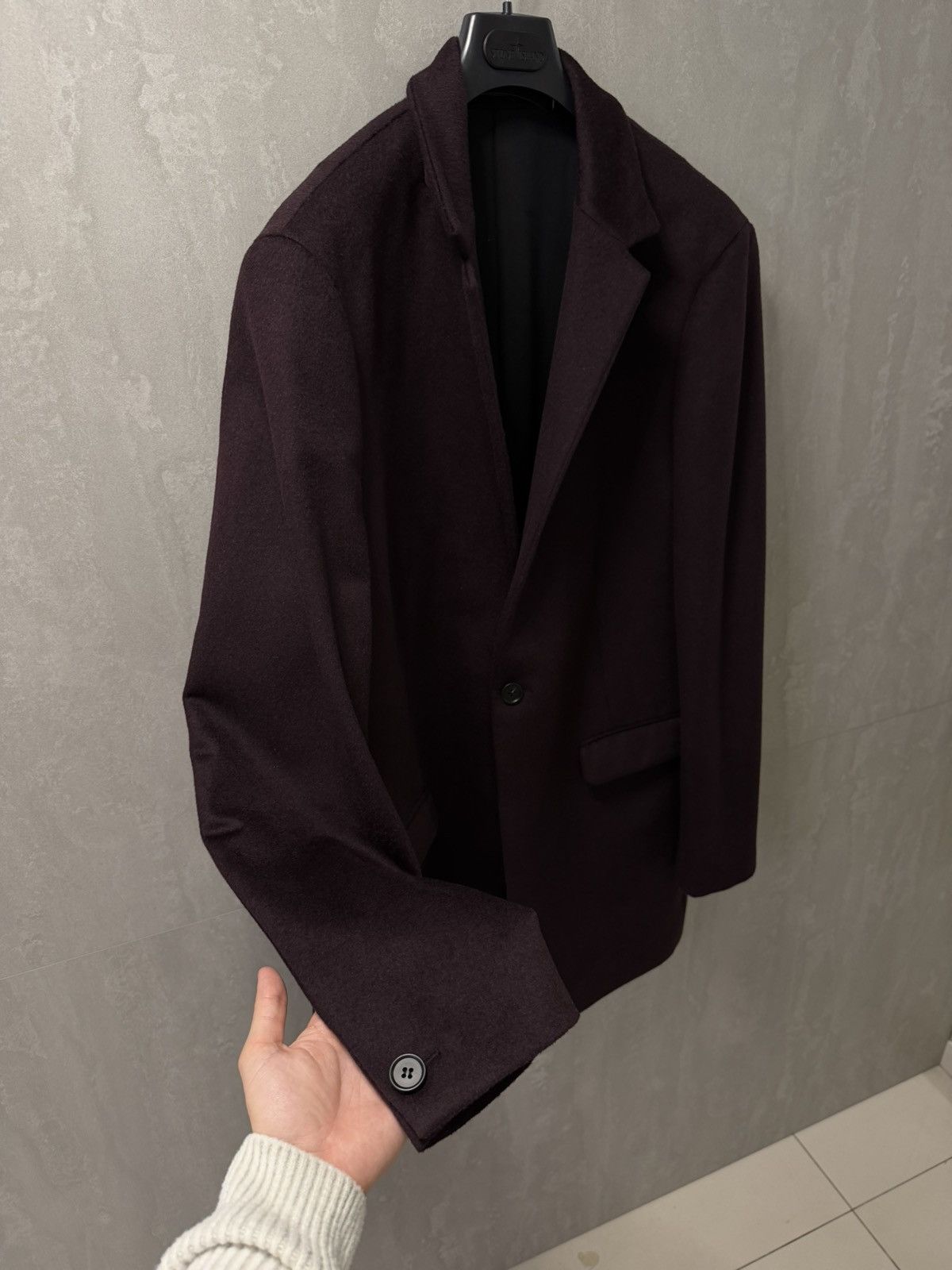 Allsaints AllSaints wool manor coat jacket dark garnet size S-M Size US S / EU 44-46 / 1 - 5 Thumbnail