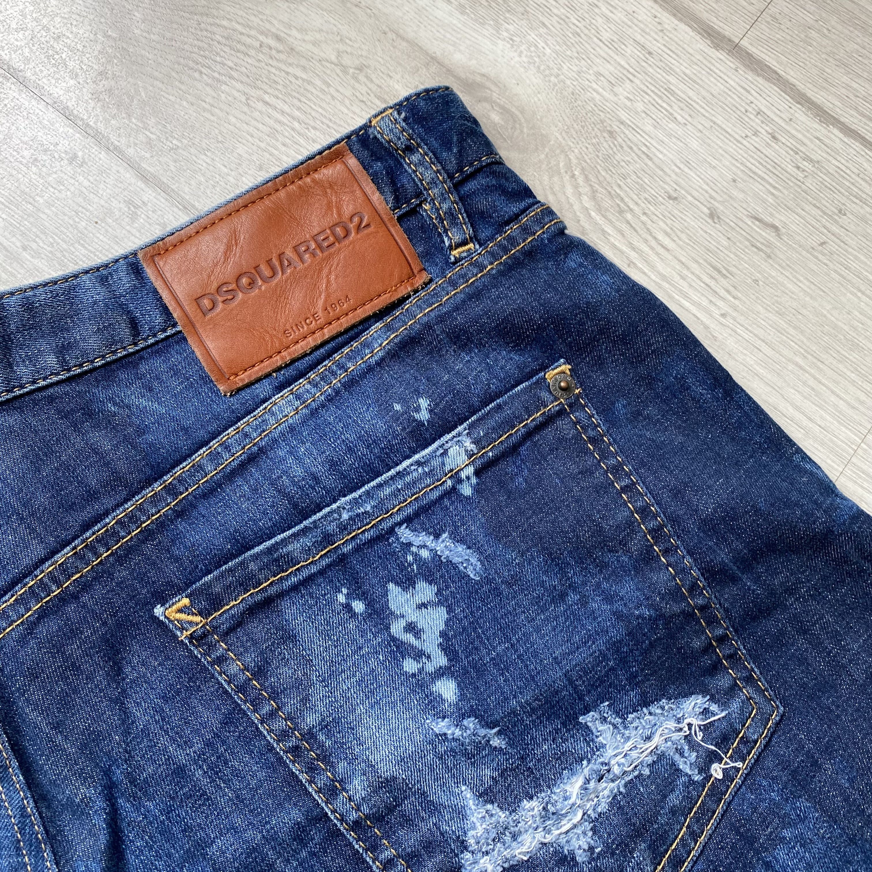 Dsquared2 🔥 Luxury Dsquared Denim Short Distressed jeans Size US 38 / EU 54 - 8 Thumbnail