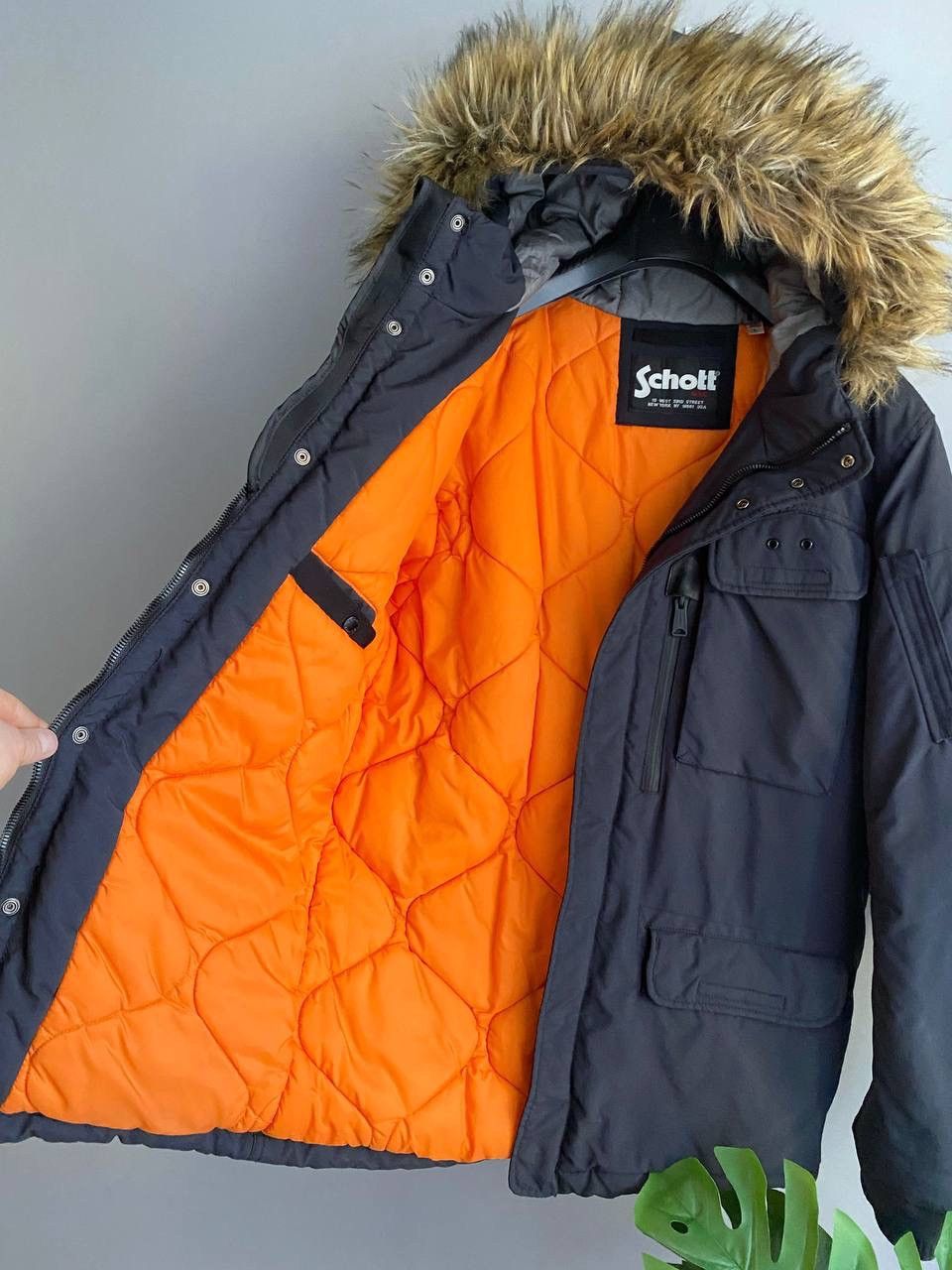 Schott Schott NYC Thunder Men's Winter Parka Jacket, Size M-L Size US M / EU 48-50 / 2 - 11 Thumbnail