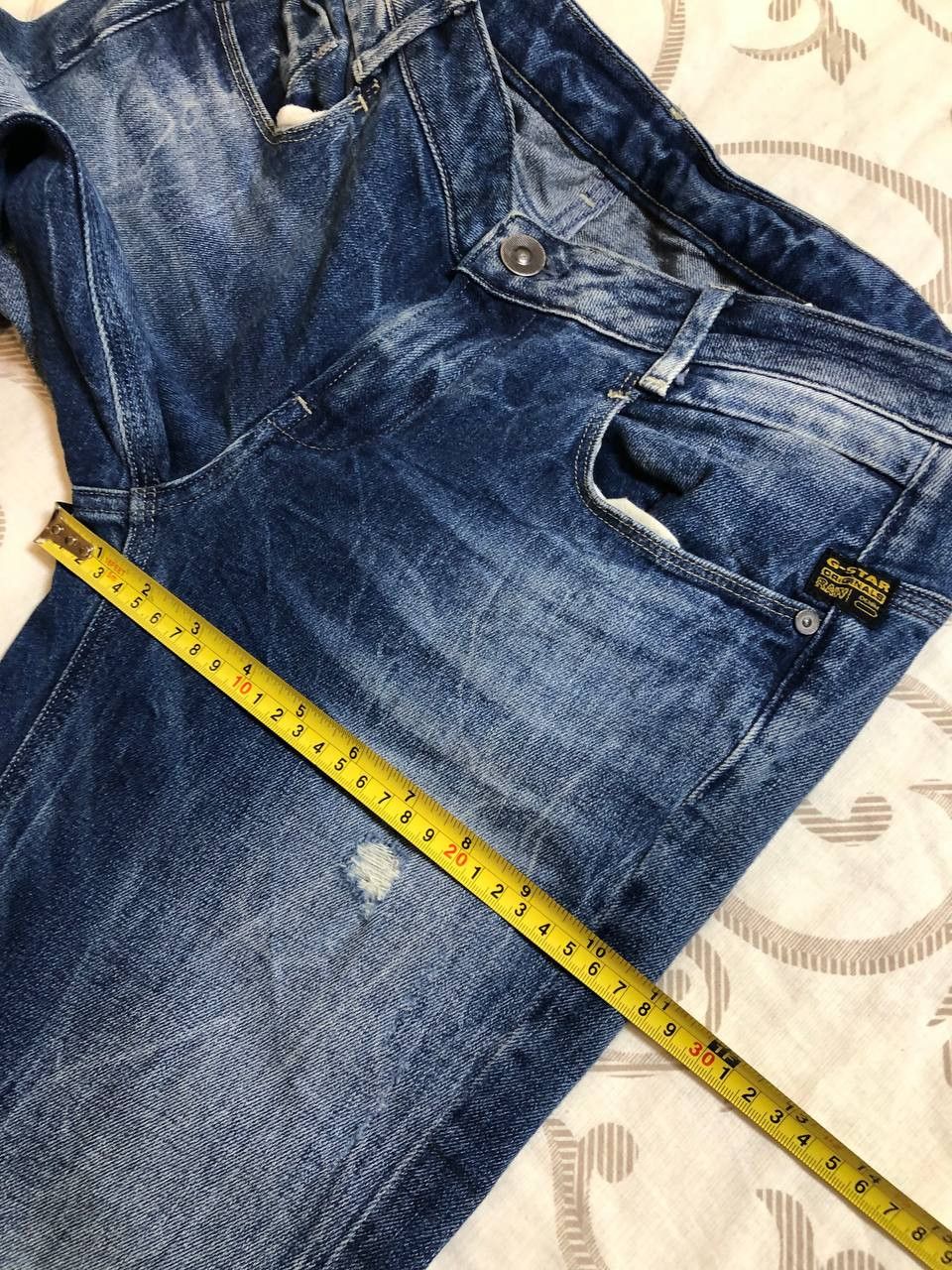 G-Star G-Star RAW Men's Dark Tapered Denim distressed Jeans Size US 31 - 15 Thumbnail