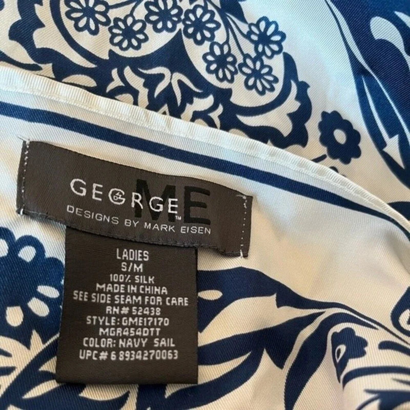 George George ME silk handkerchief top, size S/M Size L / US 10 / IT 46 - 2 Thumbnail