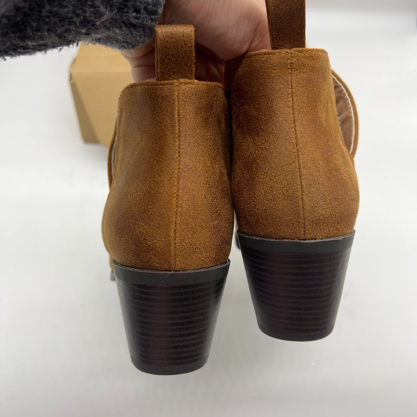 Other Journee Collection Womens Ankle Heel Booties Brown Size 8WD Size US 8 / IT 38 - 9 Thumbnail