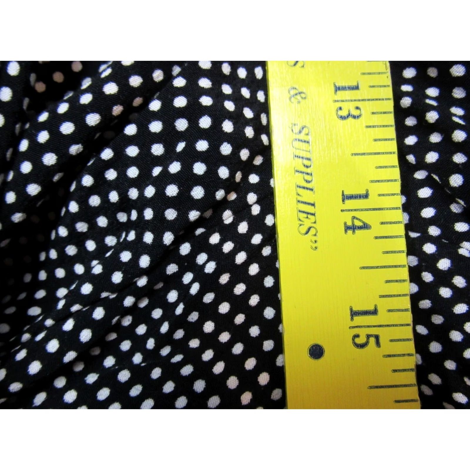 Anthropologie Anthropologie Maeve Pants Womens 10 Black Polka Dot High Rise Cropped Wide Leg Pants Womens 10 Black Polka Dot High Rise Cropped Wide Leg Size 32" / US 10 / IT 46 - 6 Thumbnail