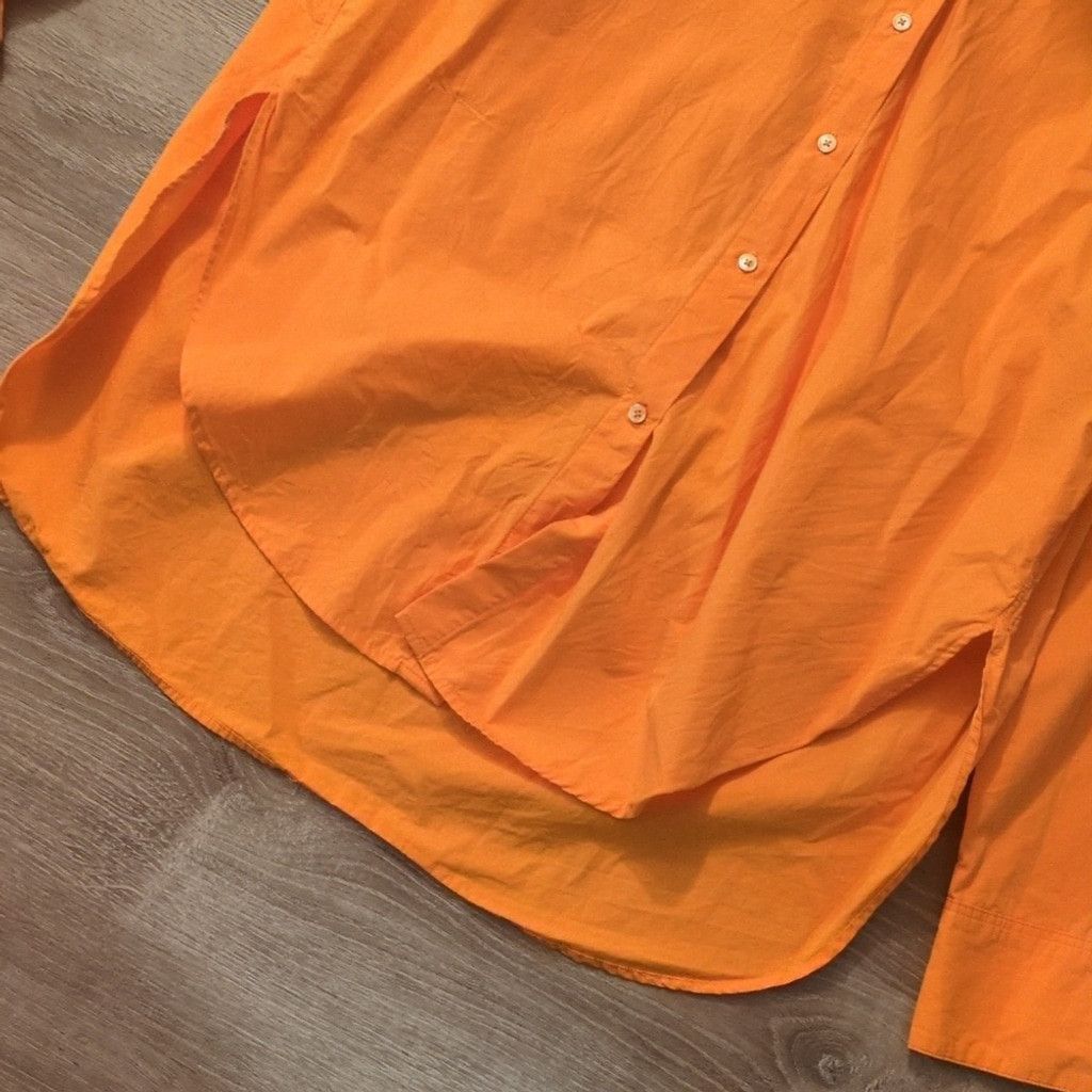 Other Babaton Oversized Orange Button Down Long Sleeve Shirt Med Size M / US 6-8 / IT 42-44 - 2 Thumbnail