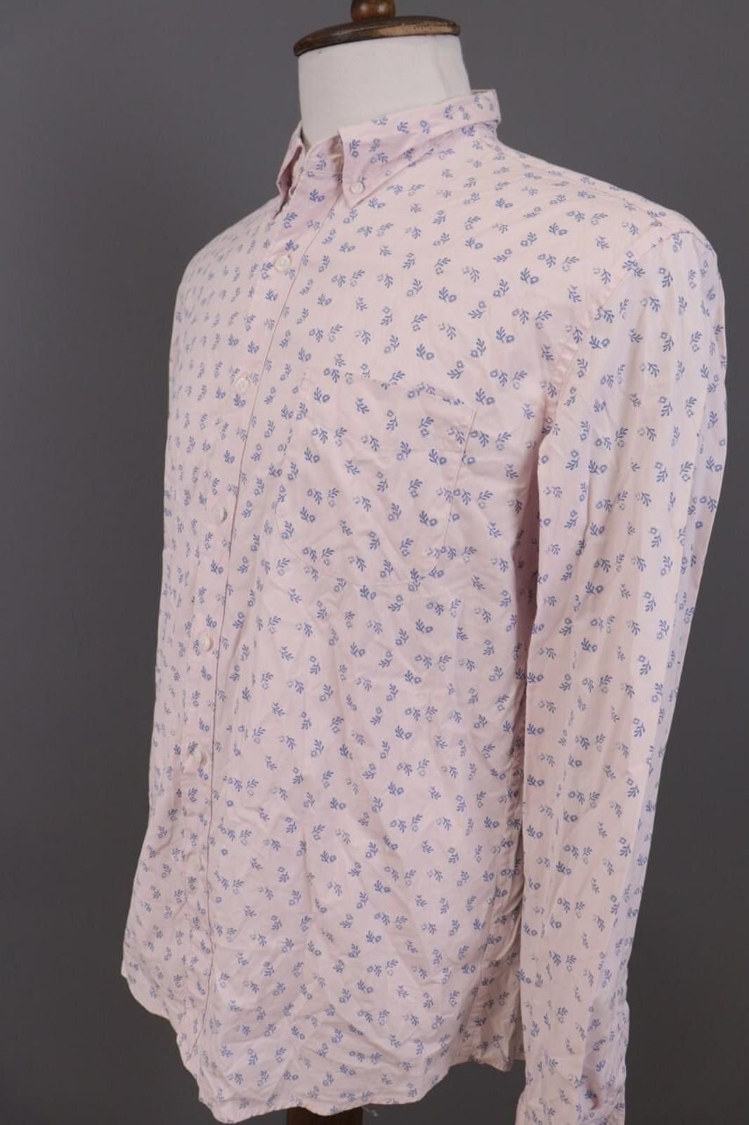 J.Crew J.Crew Slim Fit Pink Floral Dress Shirt Size 42 / L Size US L / EU 52-54 / 3 - 5 Thumbnail