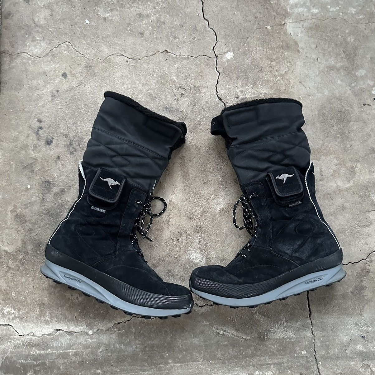 KangaROOS Kangaroos warm snow boxing high black leather boots Size US 10 / IT 40 - 7 Thumbnail