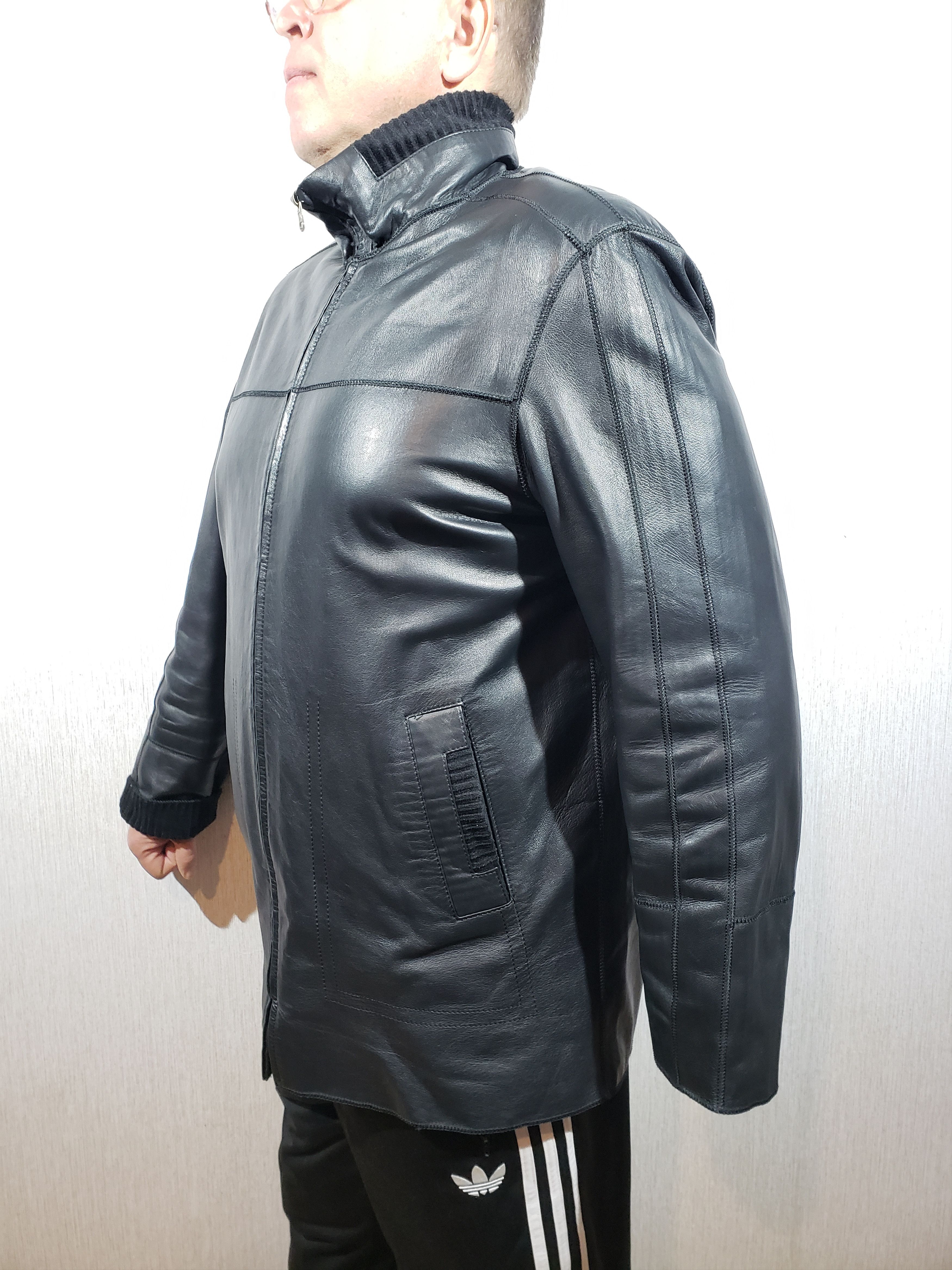 Other Two-sided men's leather jacket. Size US L / EU 52-54 / 3 - 2 Thumbnail