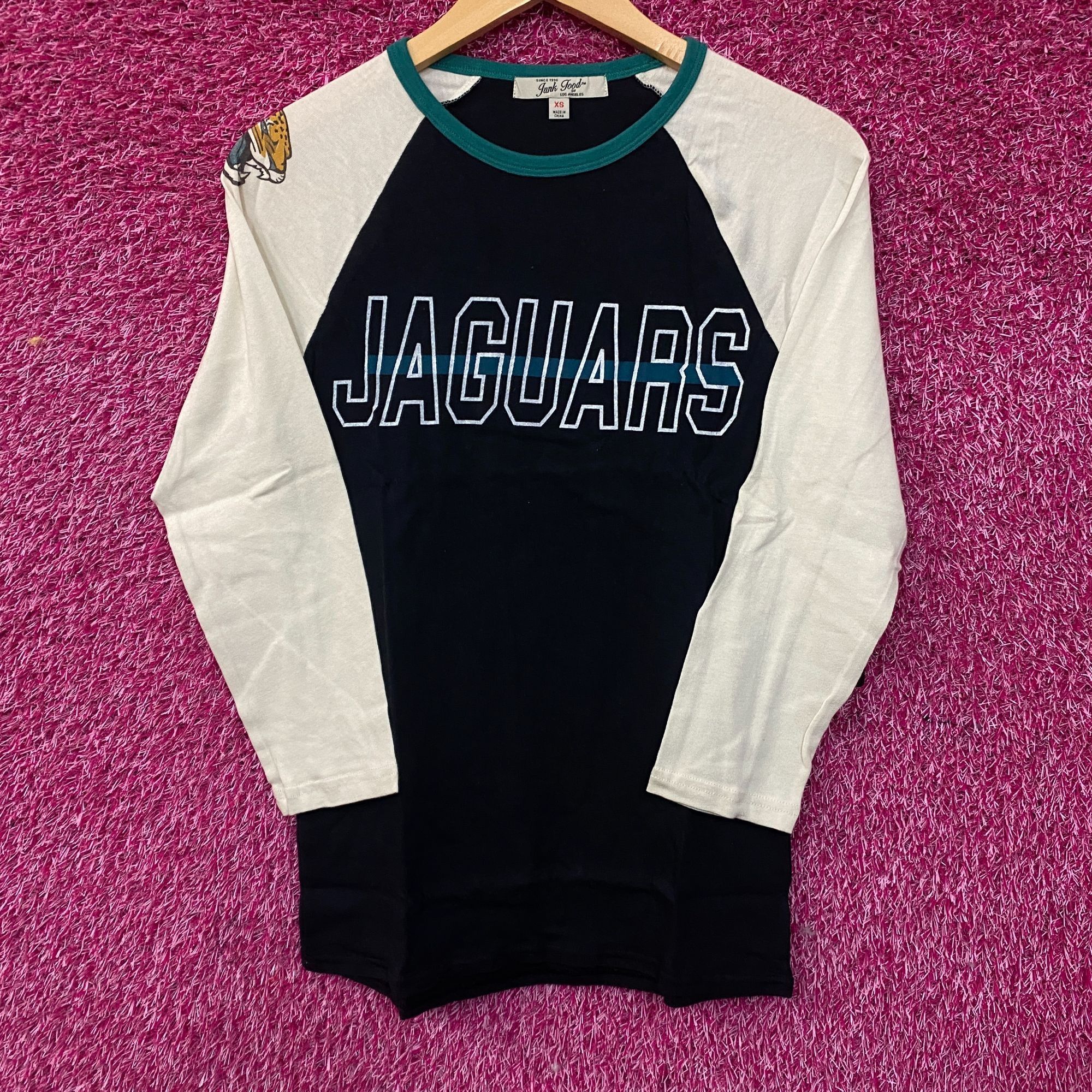 Junk Food Junk Food NFL Jacksonville Jaguars 3/4 Long Sleeve Raglan T- Size US XS / EU 42 / 0 - 1 Thumbnail