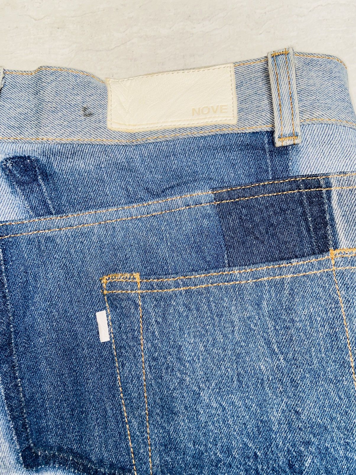 Issey Miyake NOVE Panel Denim Jeans Size US 35 - 23 Thumbnail