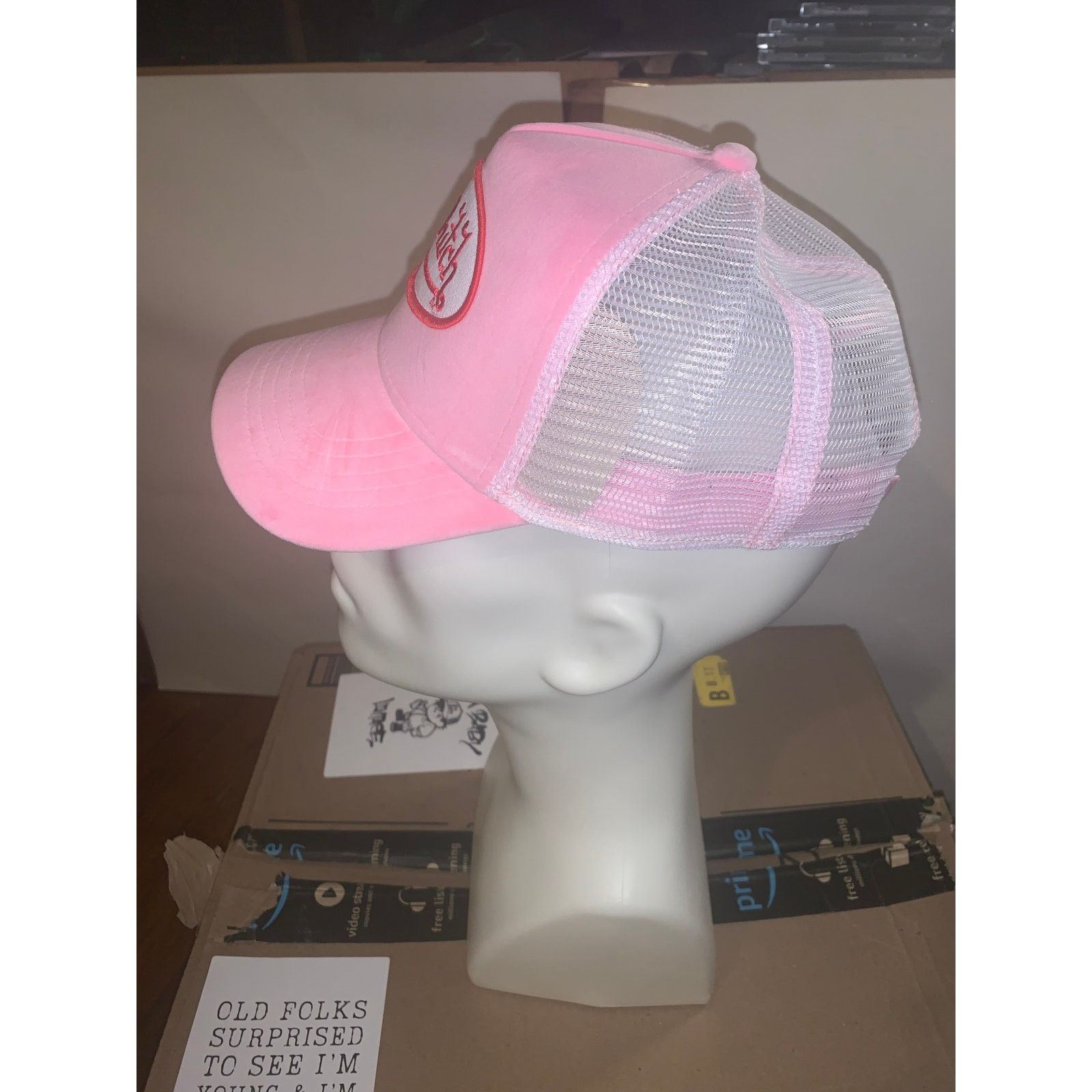 Von Dutch Von Dutch Pink Trucker Hat NWT Y2K Mesh Snapback Cap Size ONE SIZE - 4 Thumbnail