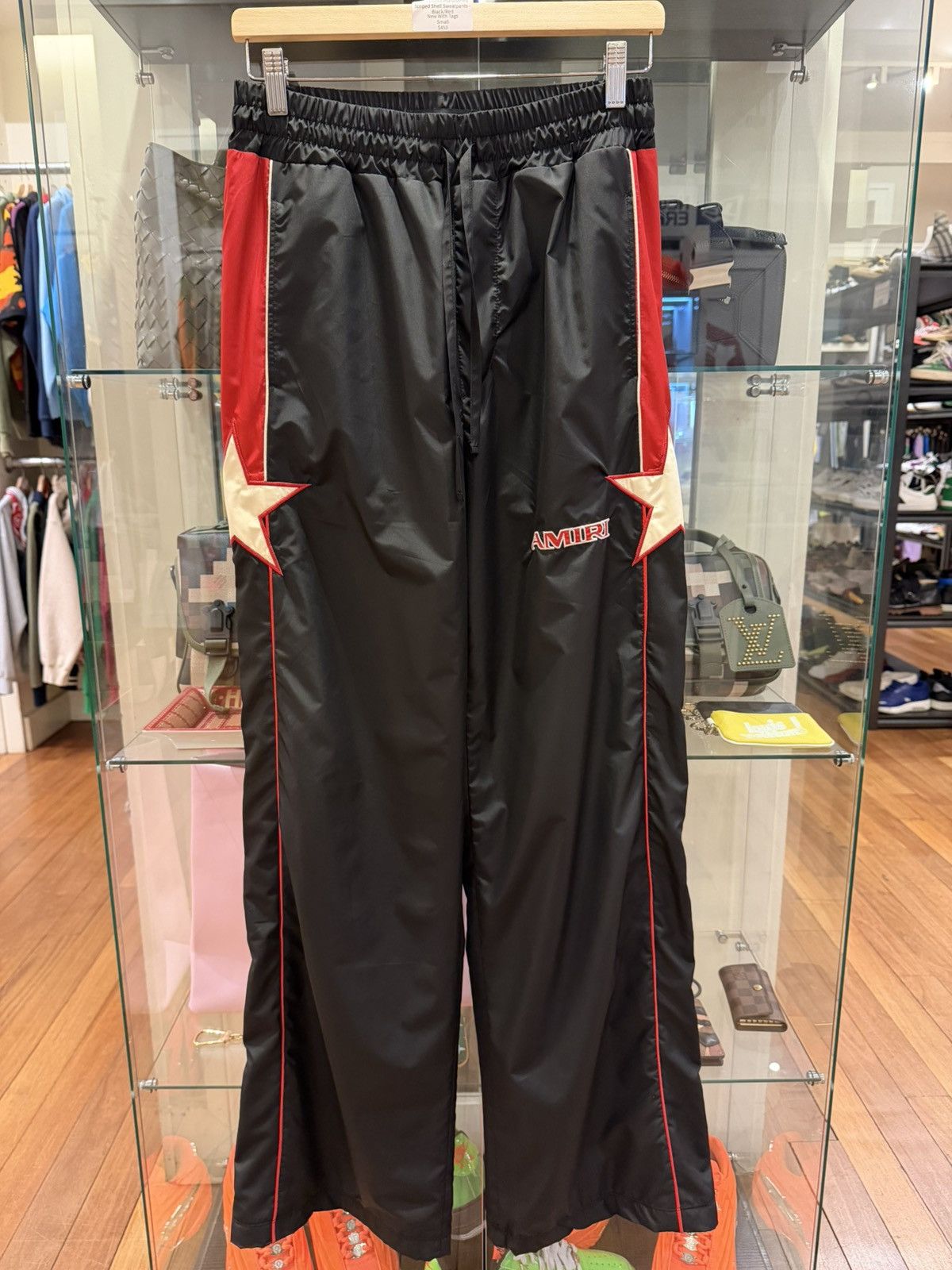 Amiri Amiri Embroidered Star Striped Shell Nylon Pants Size US 30 / EU 46 - 1 Thumbnail