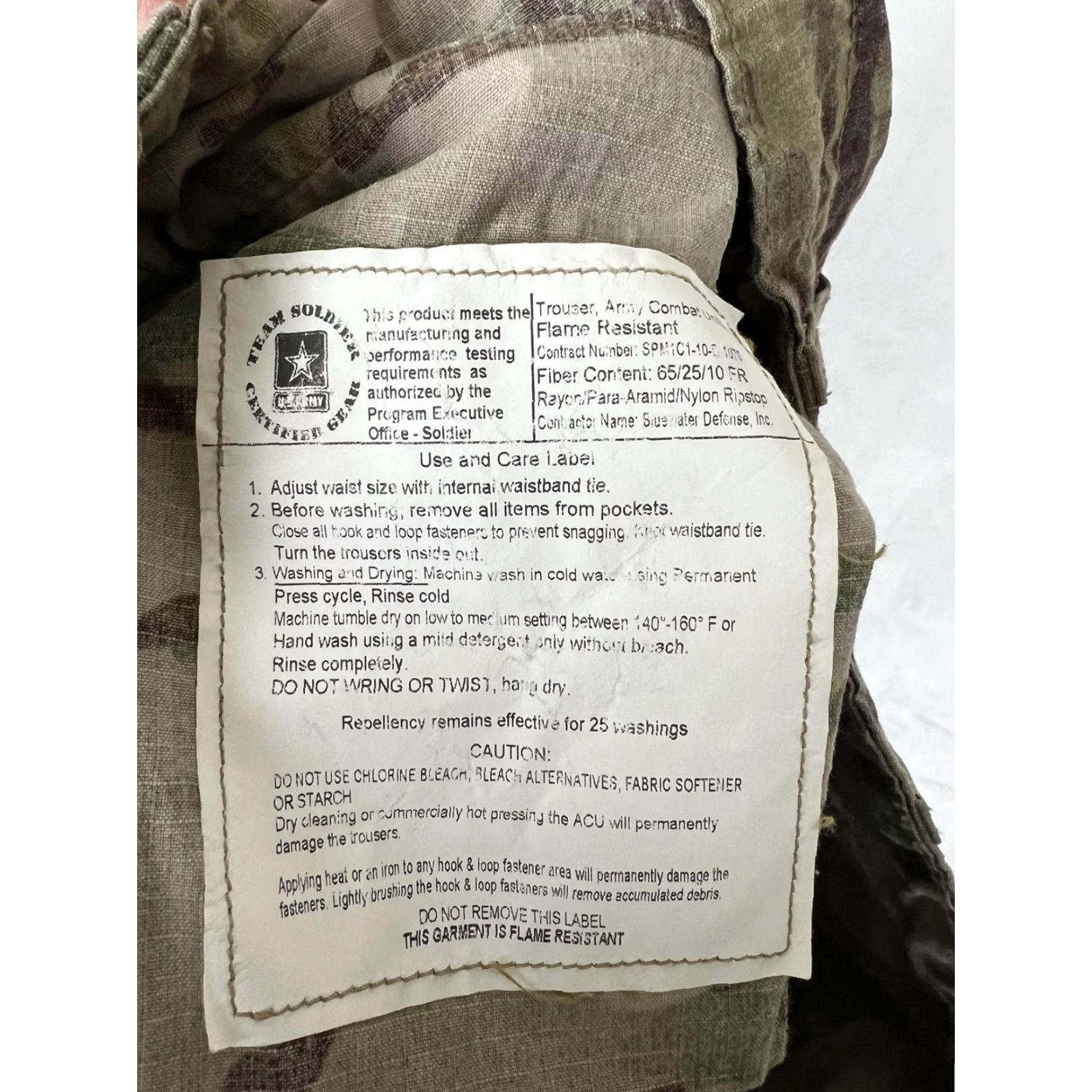 Vintage Insect Shield Army Combat Uniform Flame Resistant Cargo Pants Mens M Green Multicam OCP Camouflage Workwear Navy? Size US 31 - 6 Thumbnail