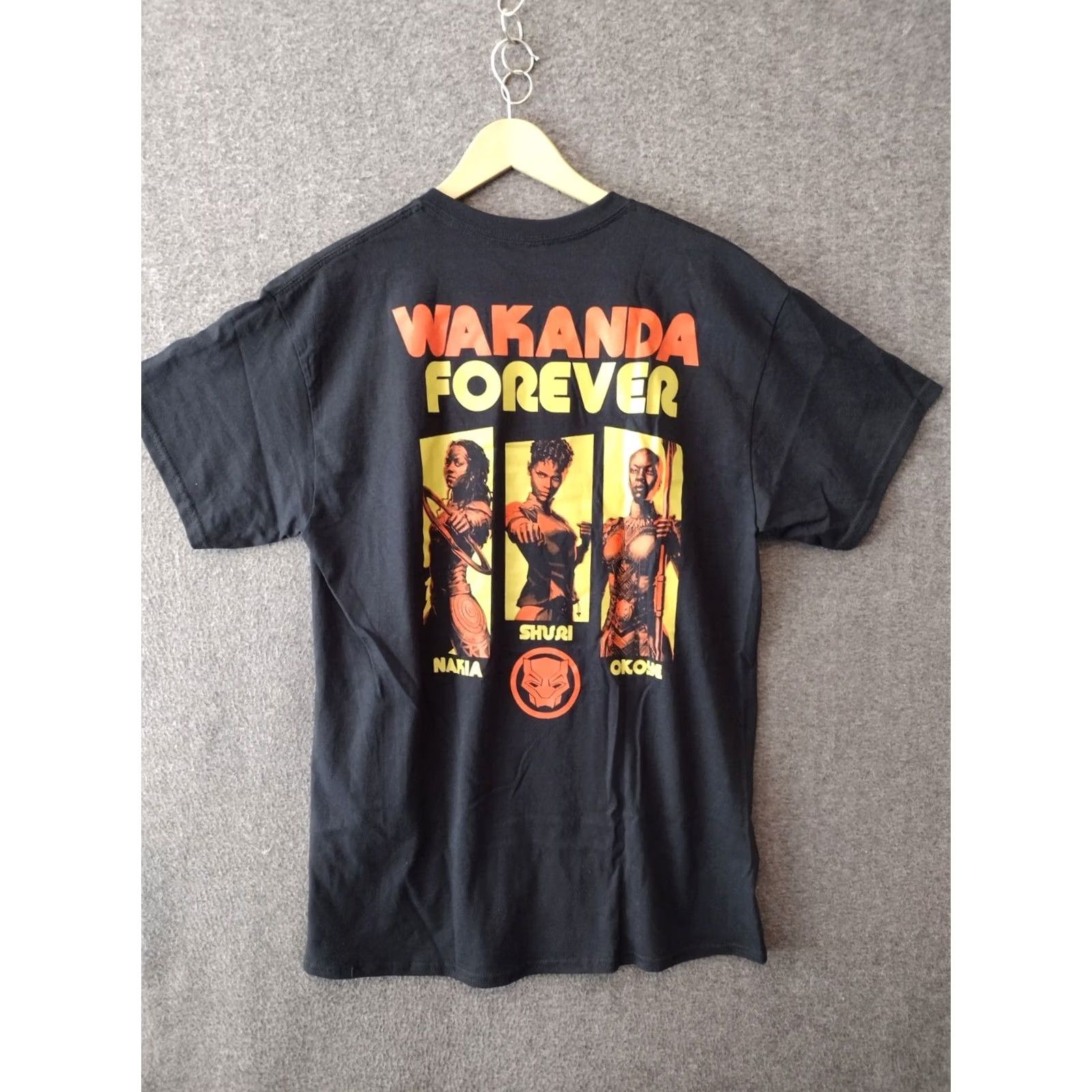 Vintage Marvel Marvel Studios Mens Black Panther Wakanda Forever Short Sleeve T Shirt Top XL Black Panther Shirt Mens XL Size US XL / EU 56 / 4 - 2 Thumbnail