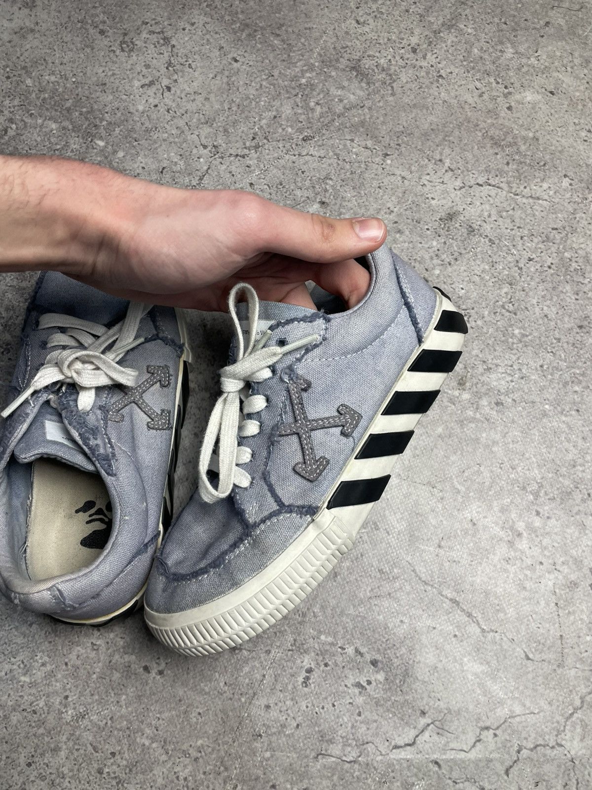 Off-White Off-White Vulcanized Low Sneakers Cotton size EU36 Size US 6 / IT 36 - 5 Thumbnail