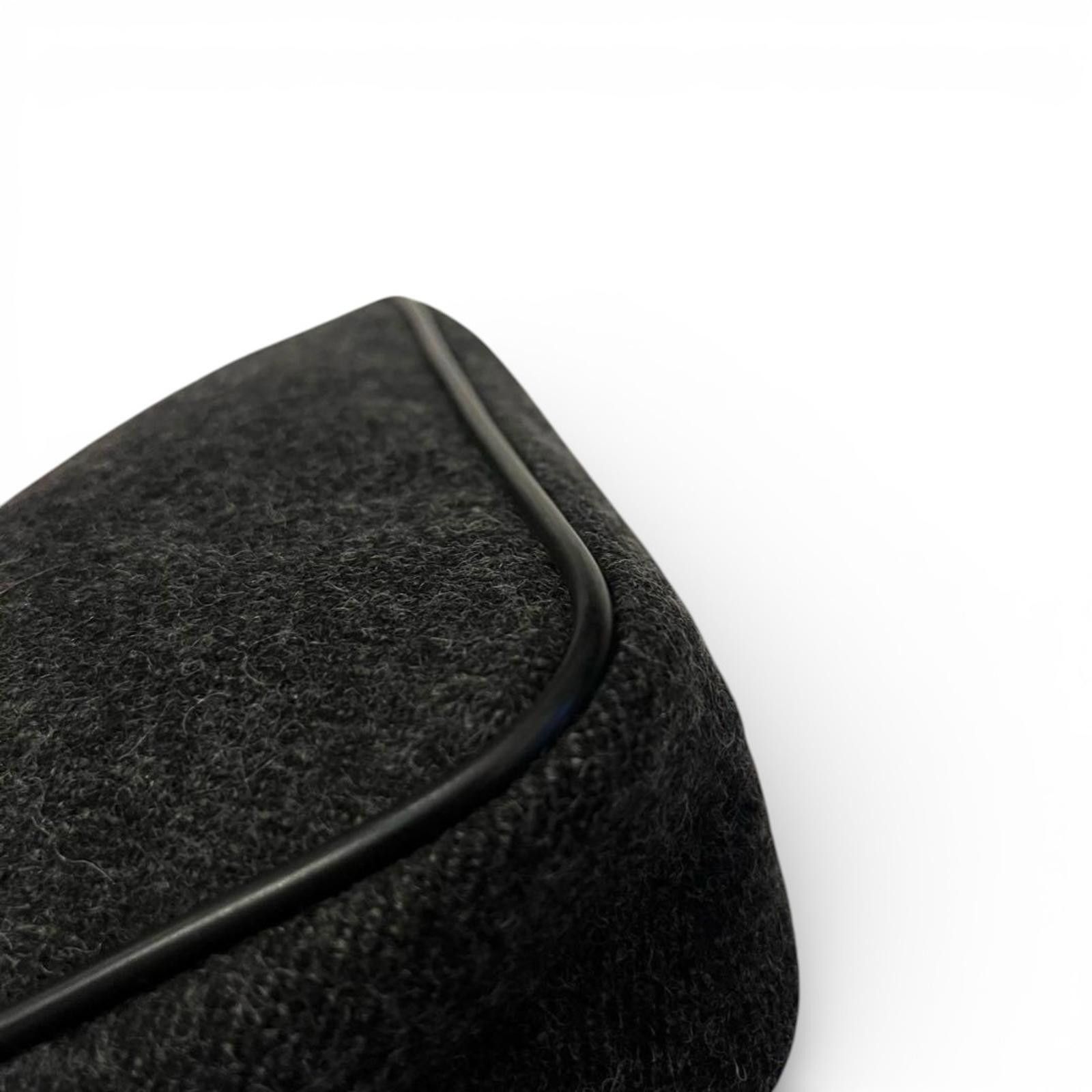 Prada Prada - Grey Wool Shoulder Bag Size ONE SIZE - 6 Thumbnail