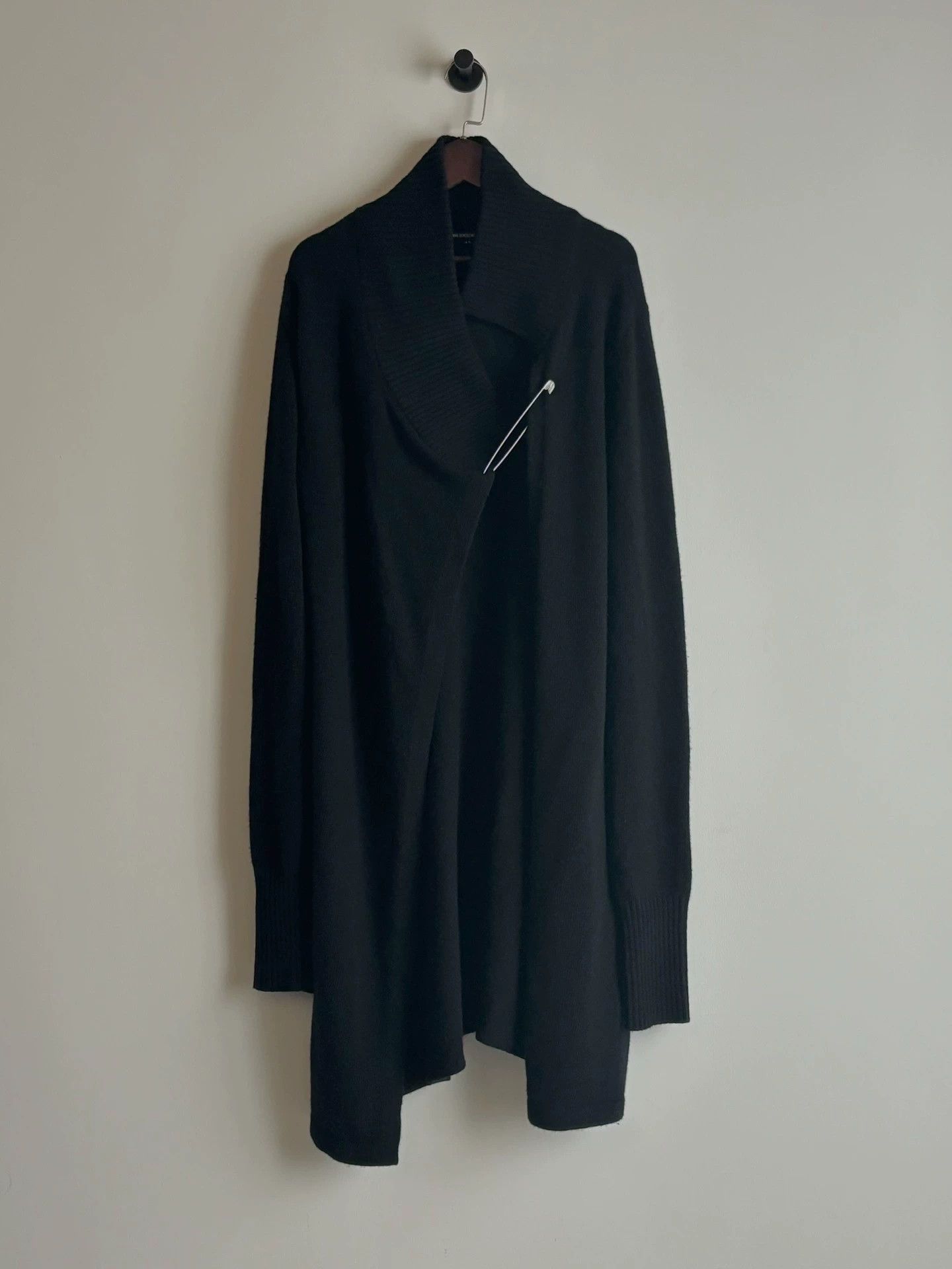 Ann Demeulemeester Ann Demeulemeester Paperclip Wool Coat Black 34 Oversized Size XXS / US 00 / IT 34 - 3 Thumbnail