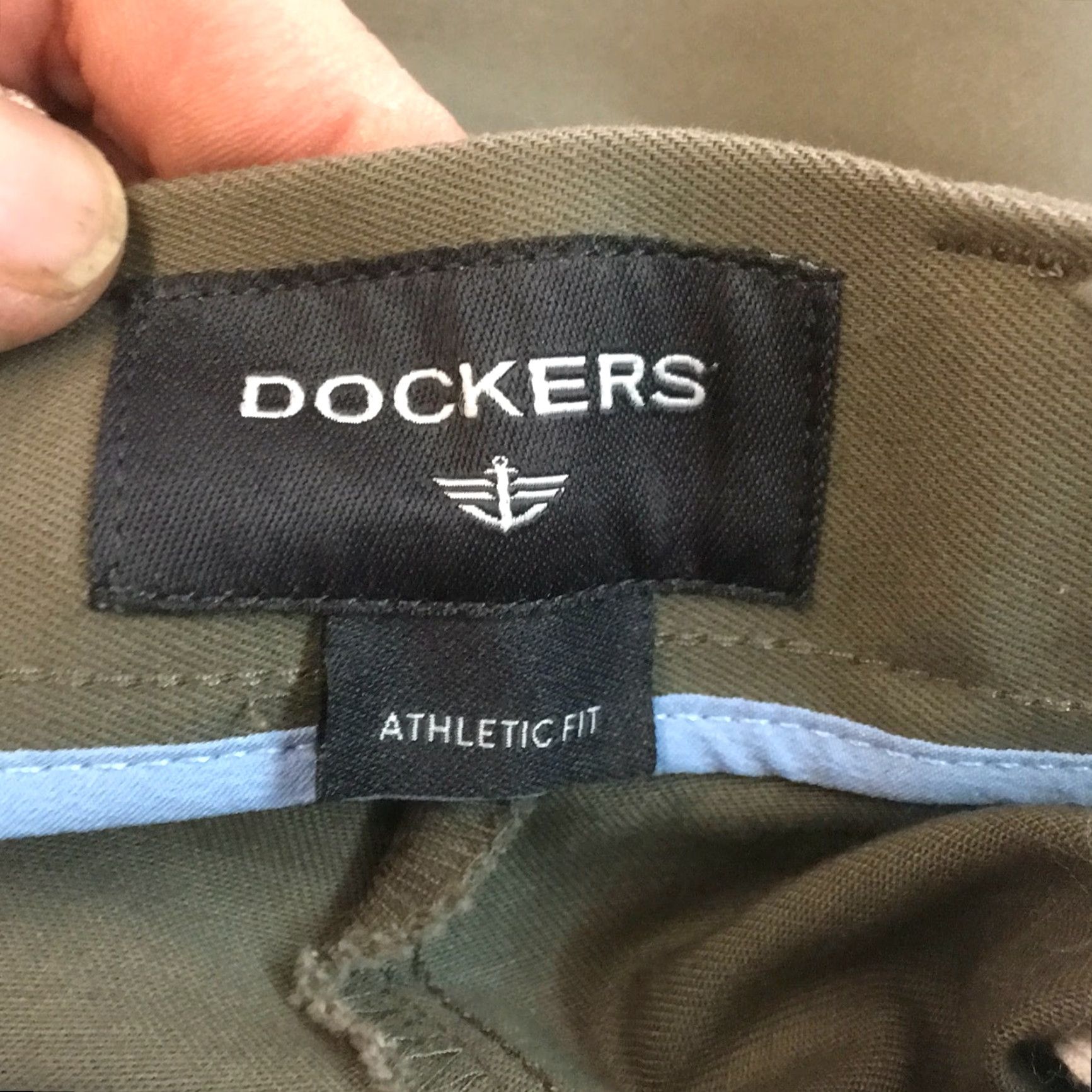 Dockers Dockers Mens Flat Front Athletic Mid Rise Casual Green Dress Pants 36X30 Size US 38 / EU 54 - 6 Thumbnail