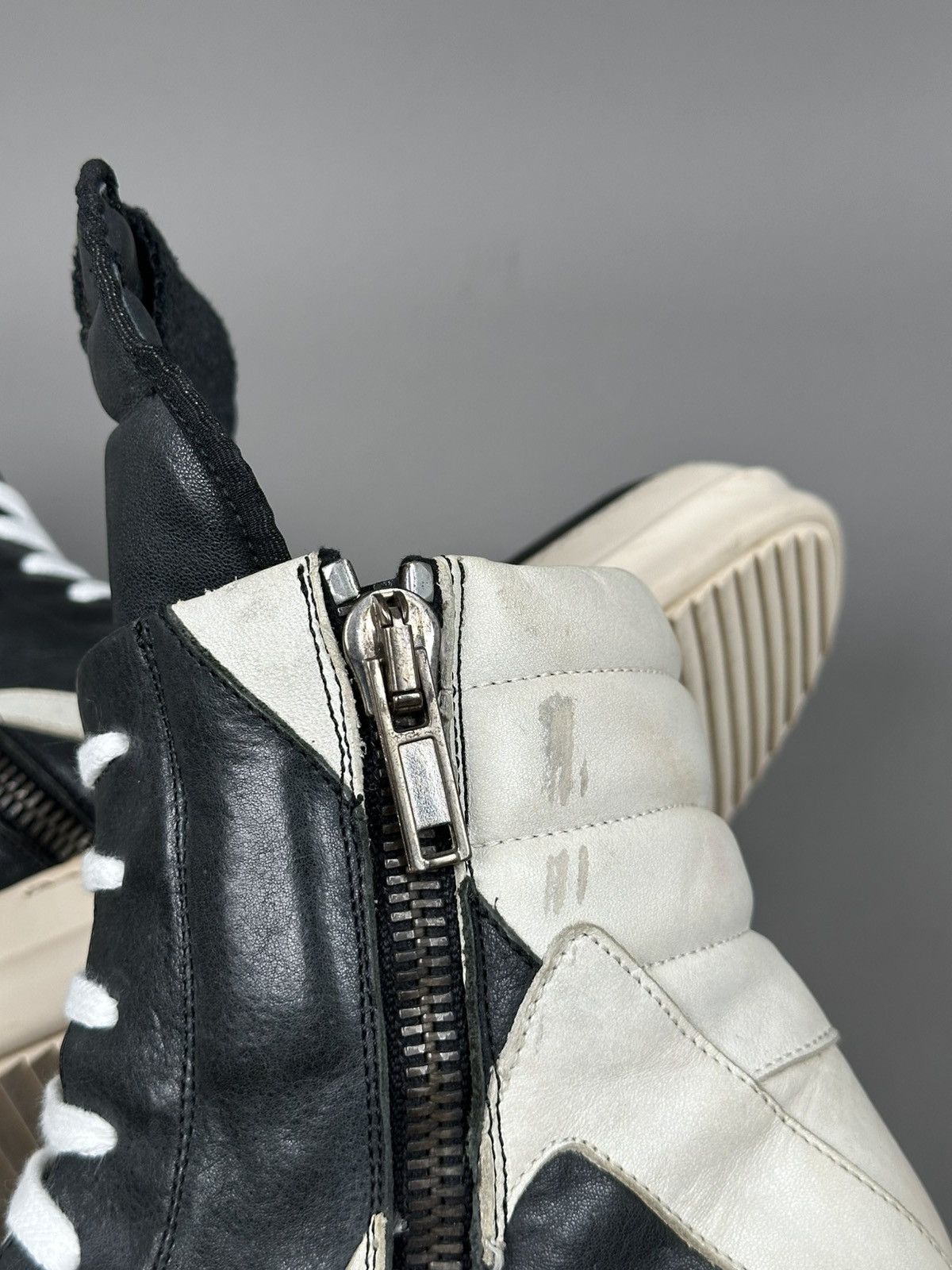 Rick Owens Rick Owens - Geo Basket High Tongue Side Zipped Size US 8 / EU 41 - 12 Thumbnail