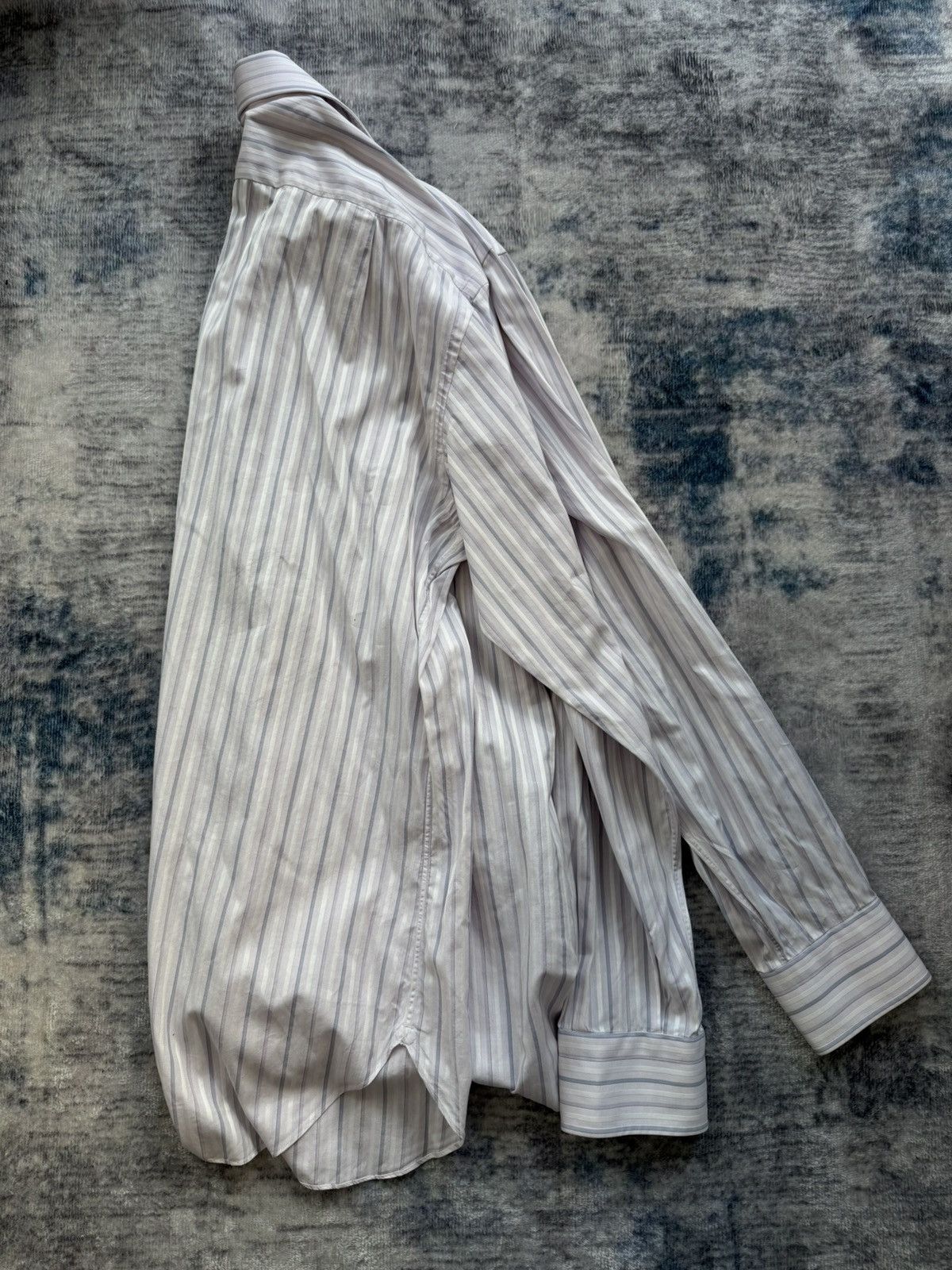 Brioni BRIONI Cotton Striped Shirt Size US L / EU 52-54 / 3 - 4 Thumbnail