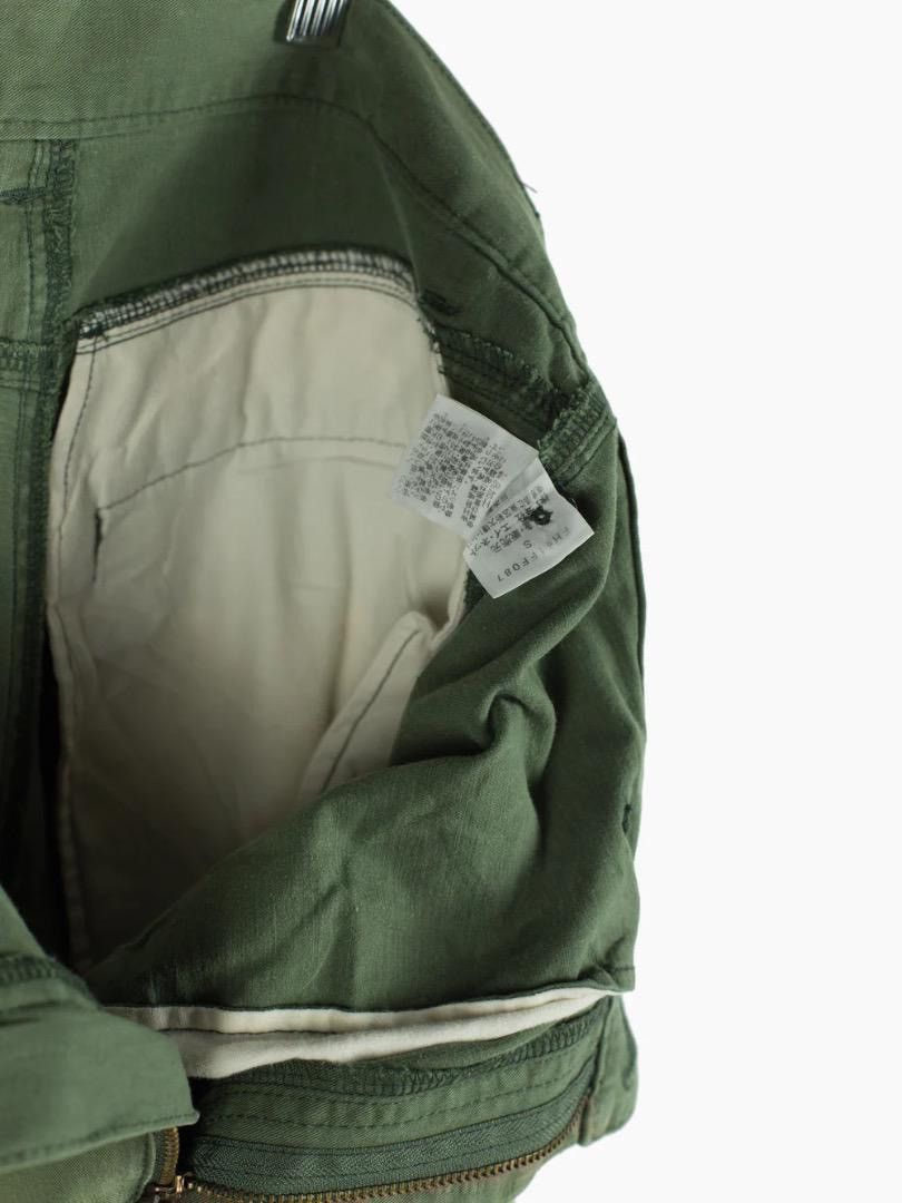Final Home 90’s Olive Zippered Moto Bondage Pants Size US 30 / EU 46 - 6 Thumbnail