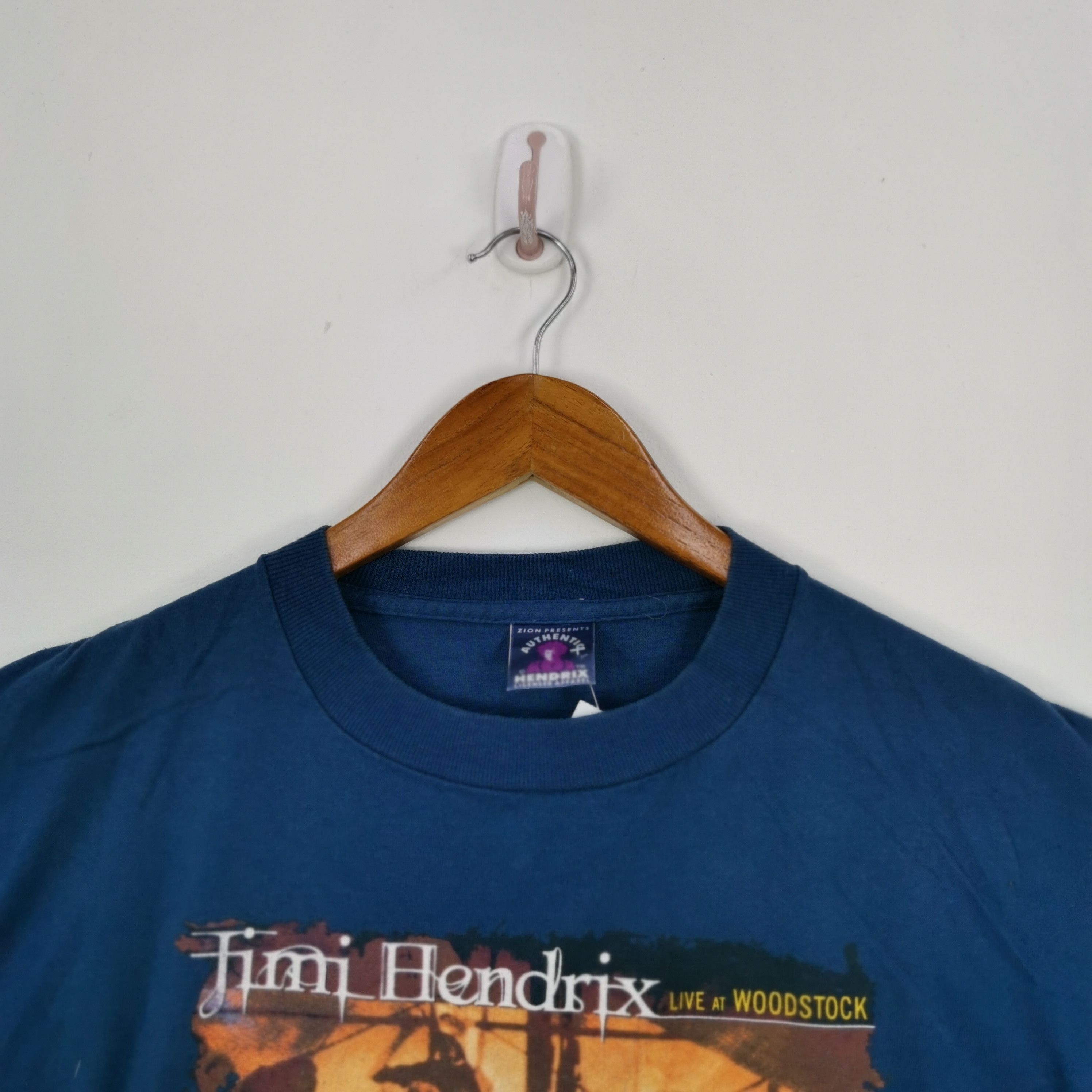 Band Tees Vintage Jimi Hendrix T-Shirt Live at Woodstock 56789 Size US M / EU 48-50 / 2 - 5 Thumbnail