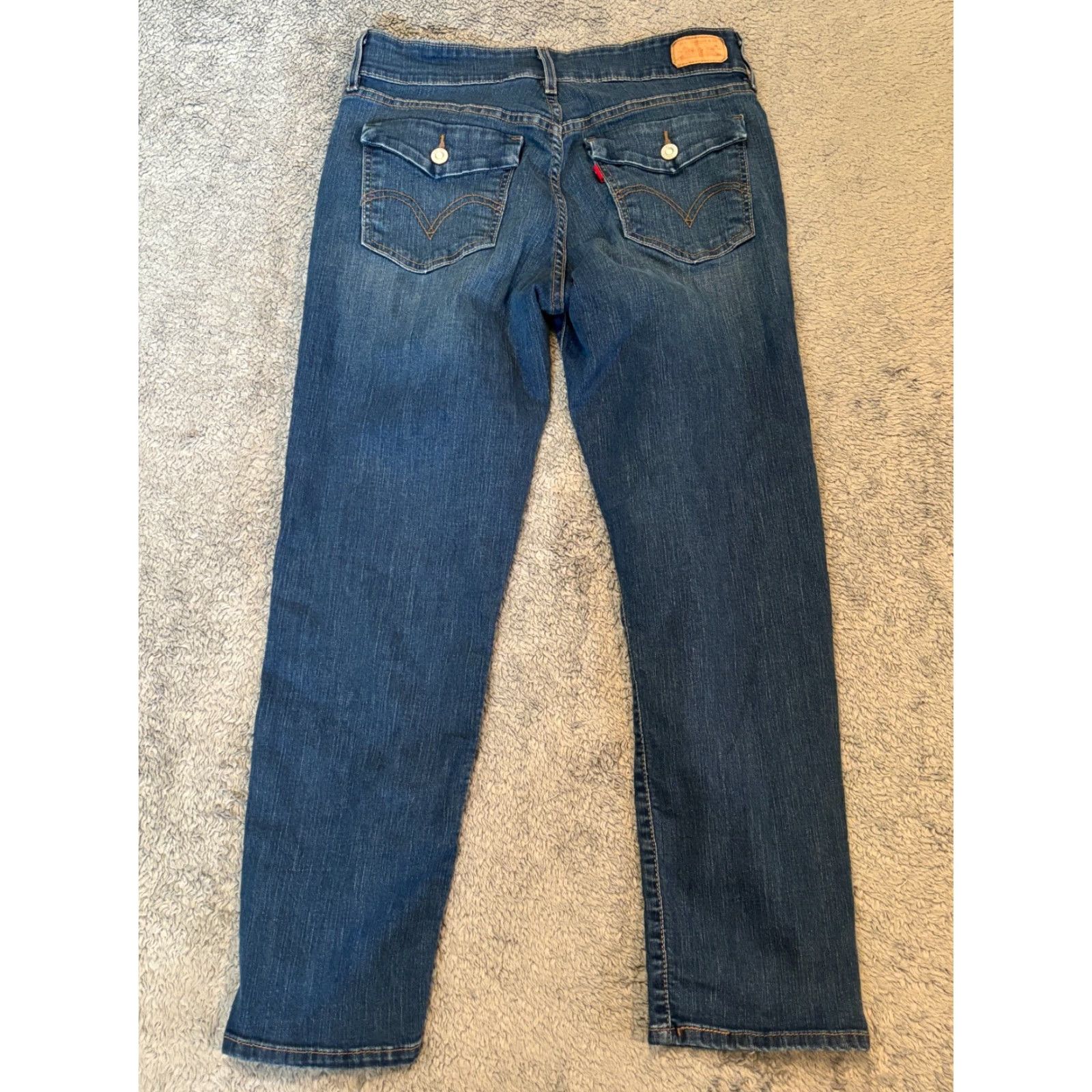 Levi's Levi's Jeans Womens 10 Blue Skinny Mid-Rise Stretch Ankle Denim Dark Wash Regular 5-Pocket 711 Womens Jeans Blue Dark Wash Size 32" / US 10 / IT 46 - 7 Thumbnail