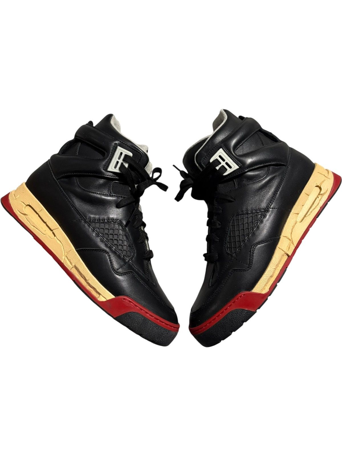 Maison Margiela 7 40 Margiela DDSTCK high Sneaker Deadstock black red jordan Size US 7 / EU 40 - 1 Thumbnail