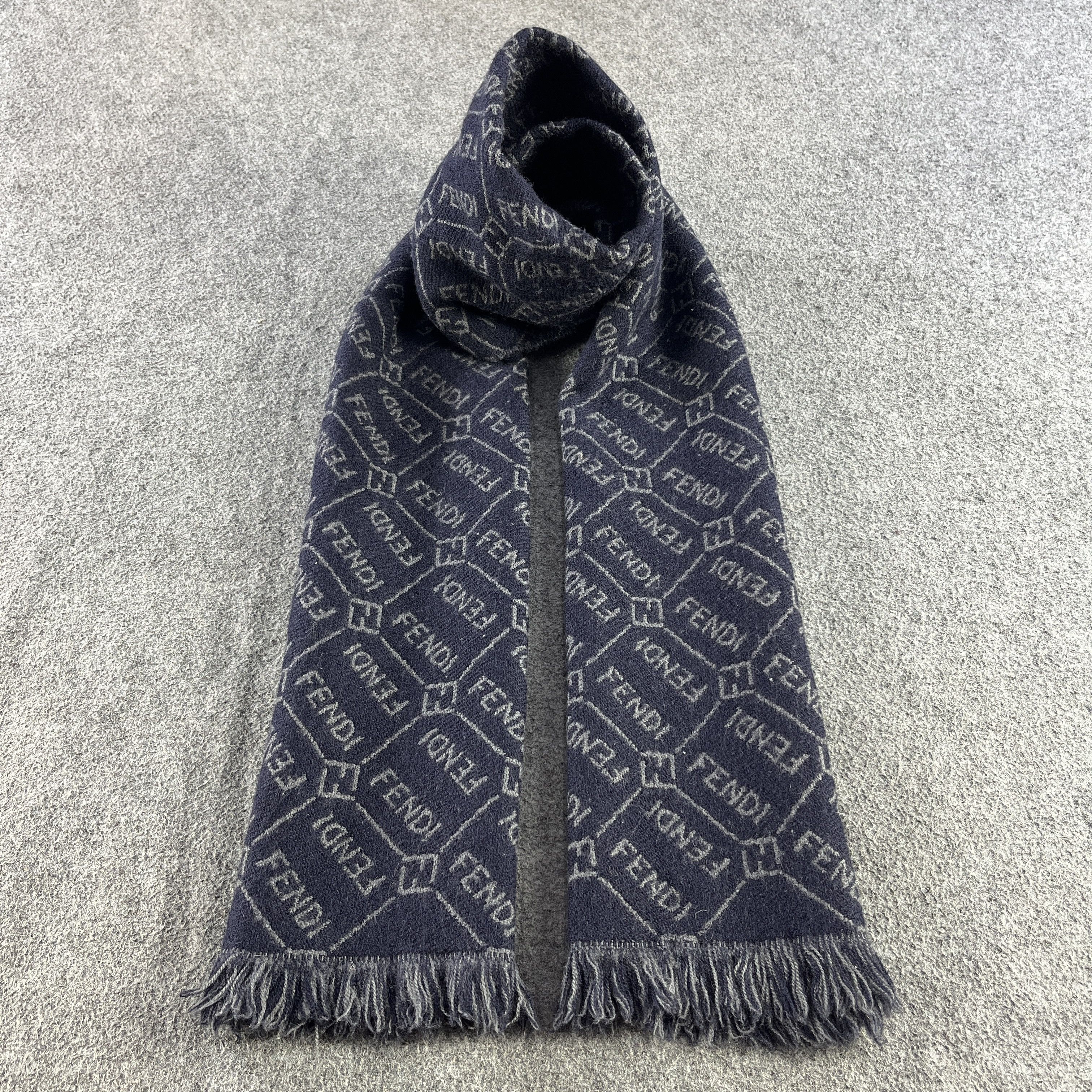 Vintage Fendi Scarf / Muffler / Neckwear T1399
