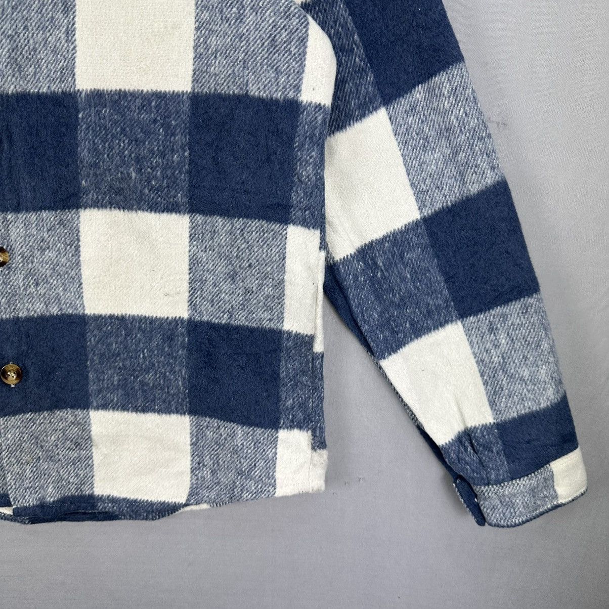 Shein Vintage Shein Flannel Jacket Blue Checkered Size US M / EU 48-50 / 2 - 3 Thumbnail