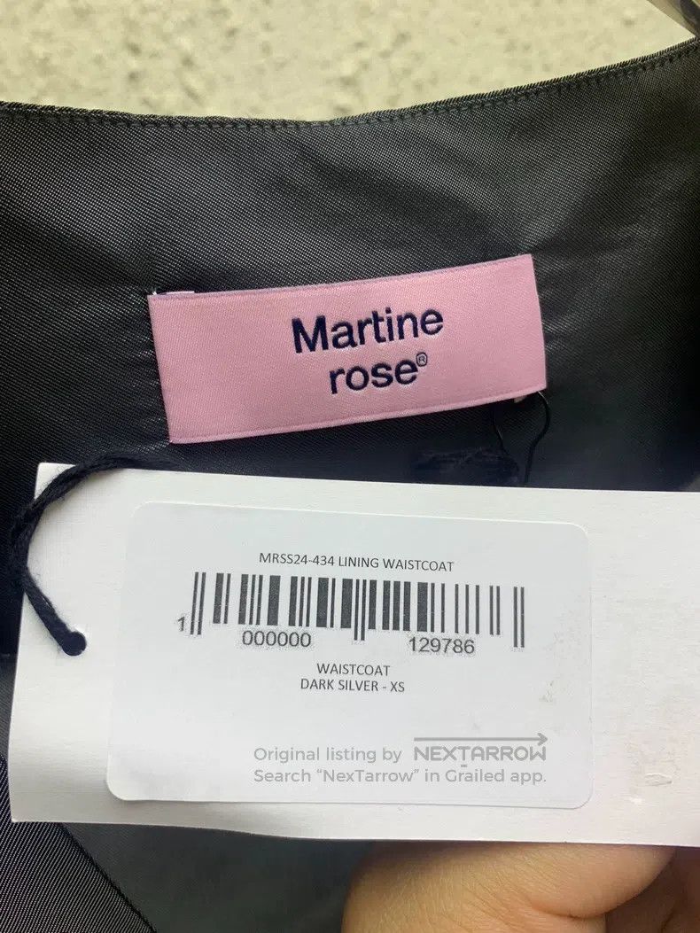Martine Rose Martine Rose Silk silver satin ball destruction mustache d Size US XS / EU 42 / 0 - 5 Thumbnail