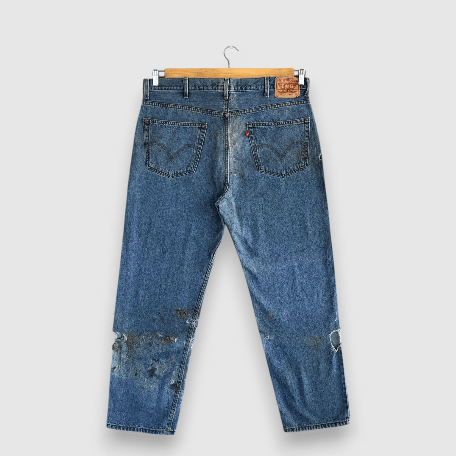 Levi's Vintage Levis Baggy Jeans Distressed Levi's Faded Denim Size US 40 / EU 56 - 3 Thumbnail