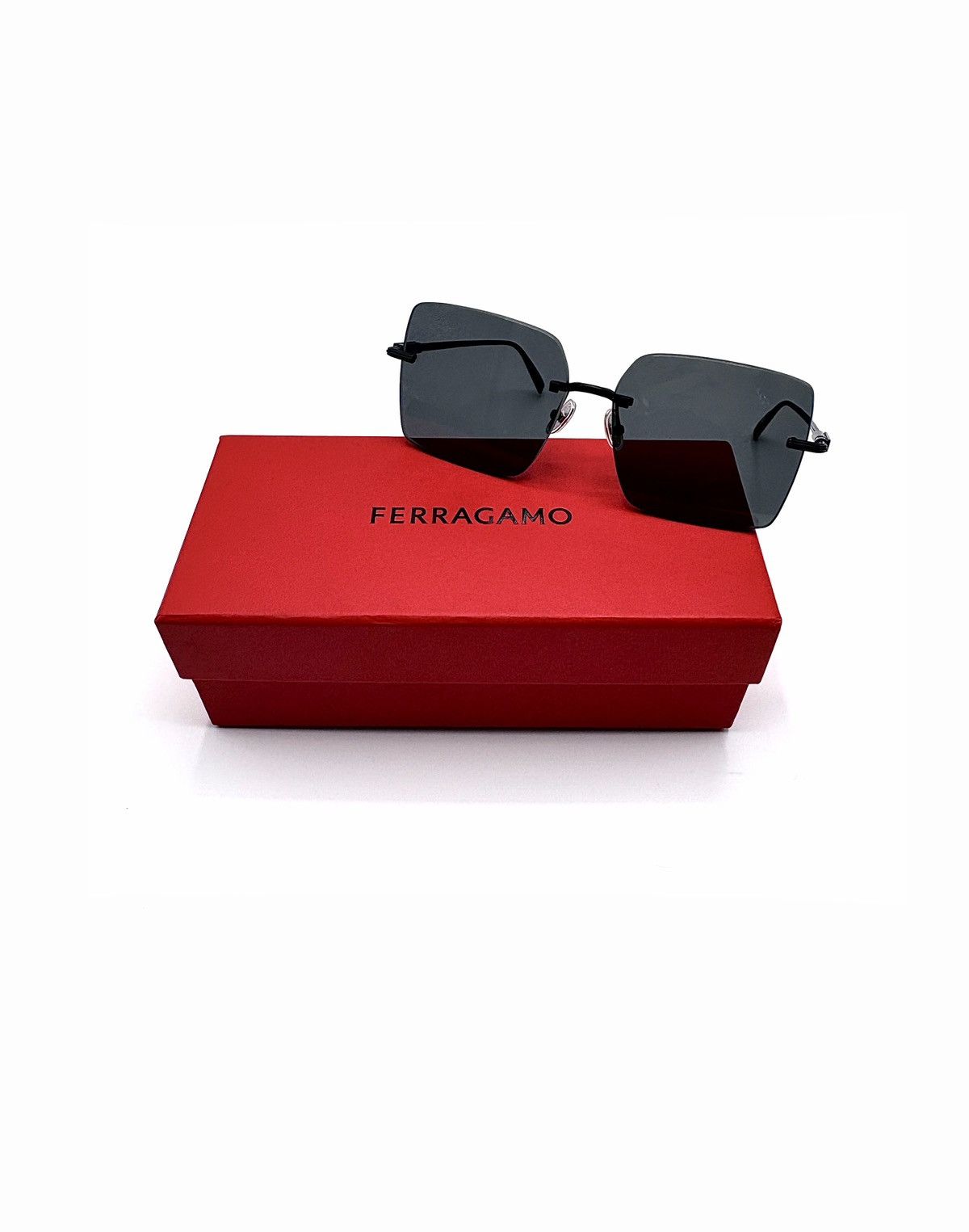 Salvatore Ferragamo Ferragamo Prisma Metal Square Sunglasses Size ONE SIZE - 1 Thumbnail